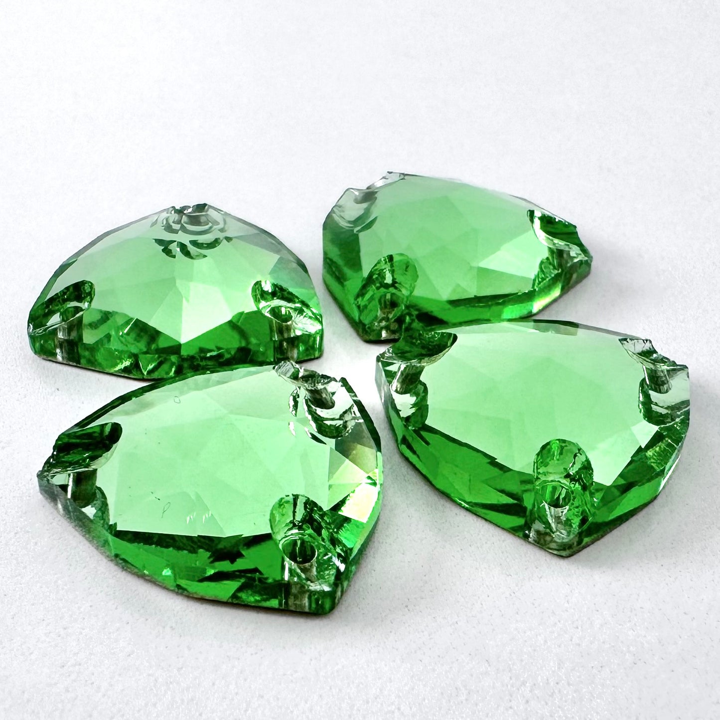 Peridot Glass Trilliant