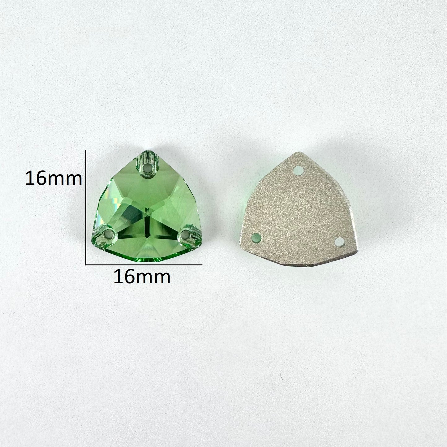 Peridot Glass Trilliant
