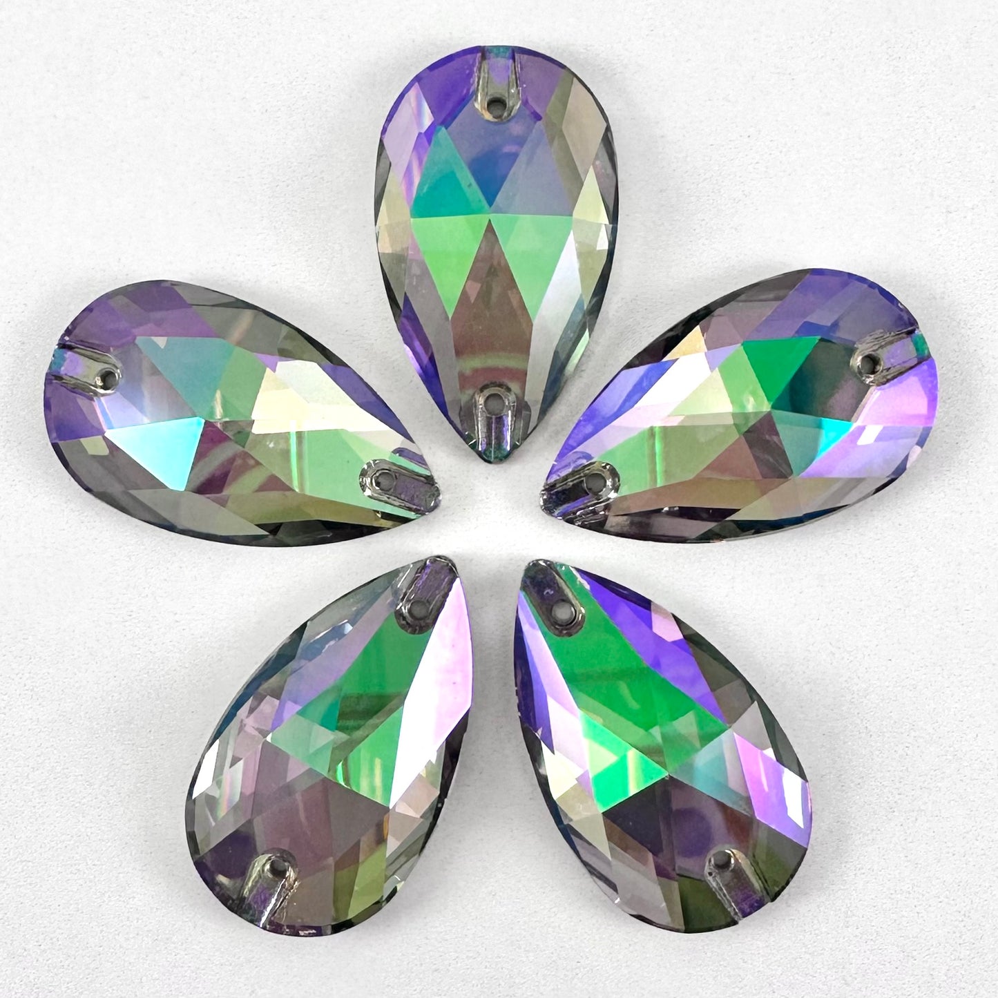 Ghost Light Glass Teardrop
