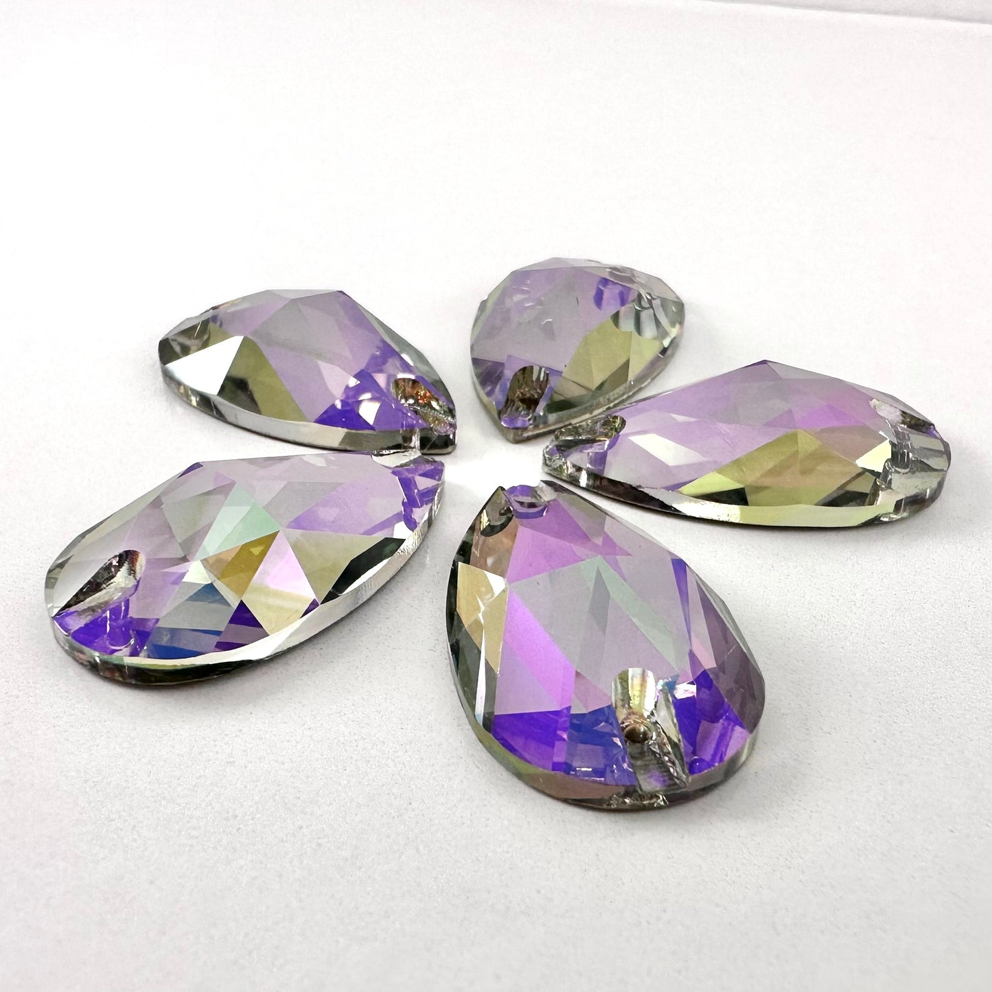 Ghost Light Glass Teardrop