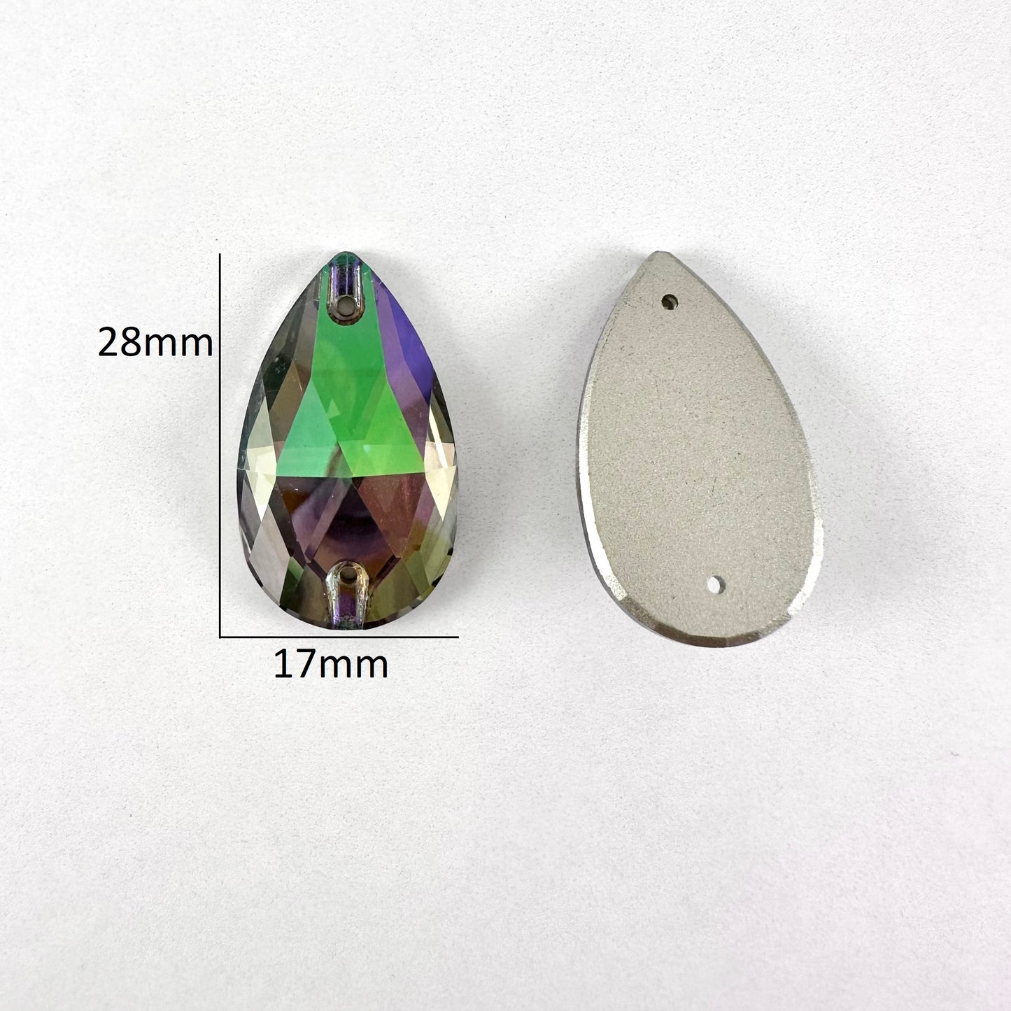 Ghost Light Glass Teardrop