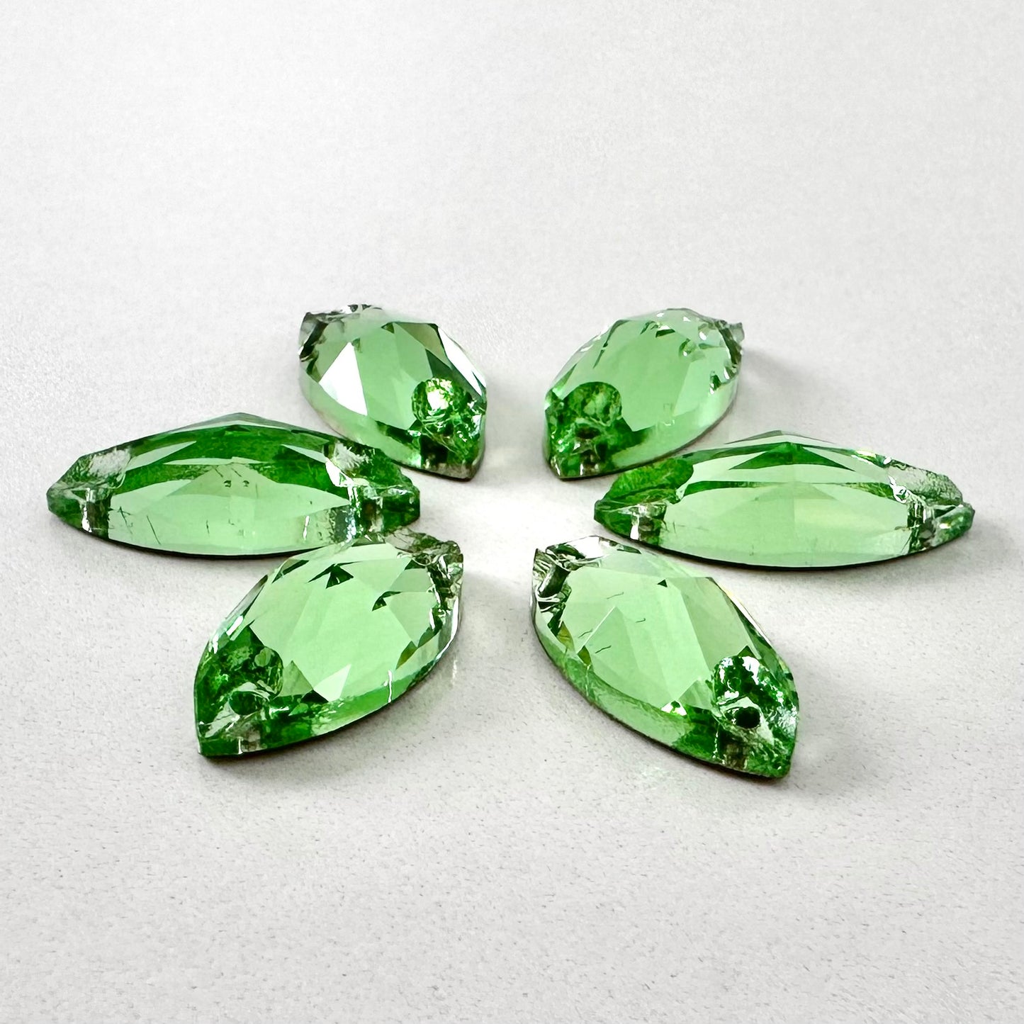 Peridot Glass Navette