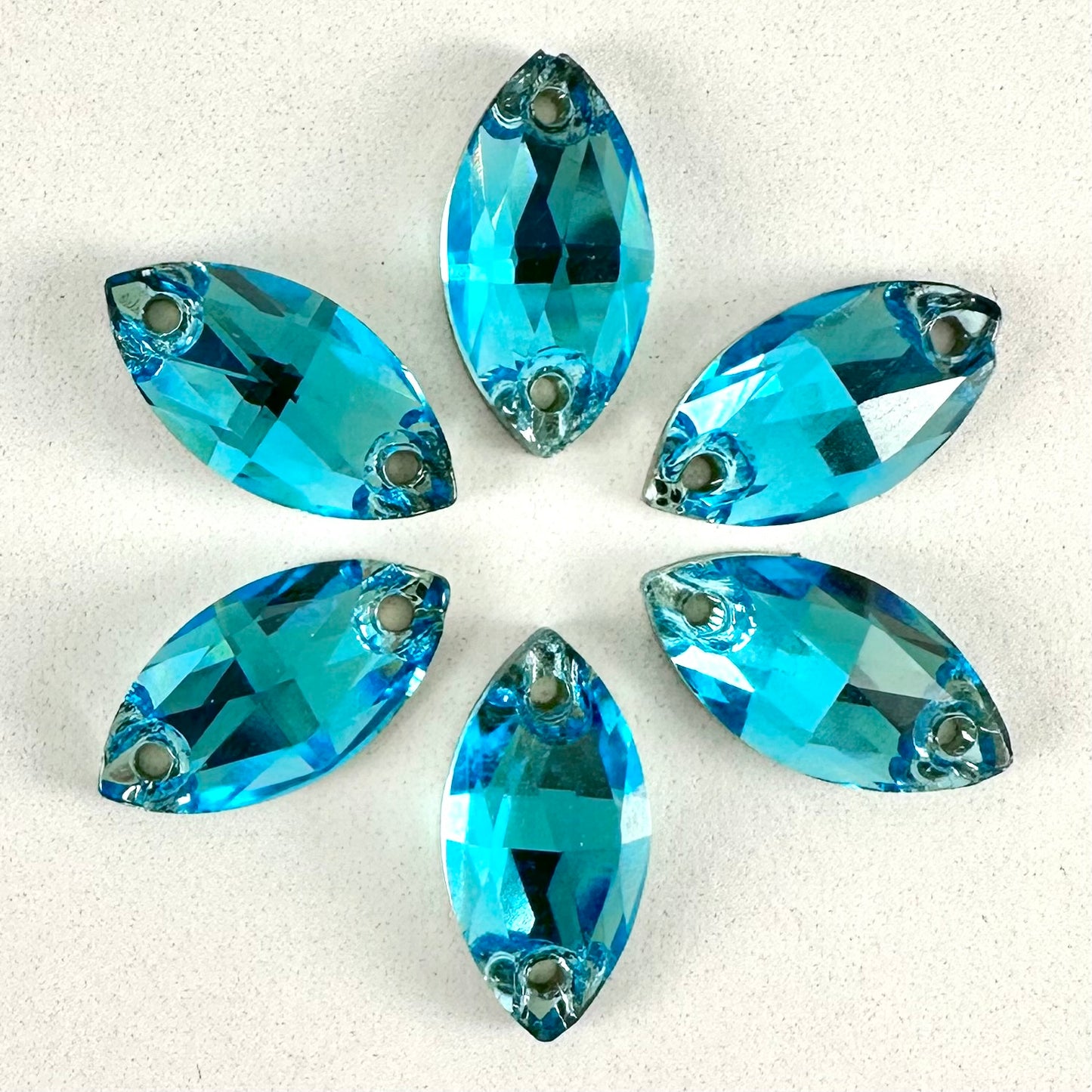 Aqua Glass Navette