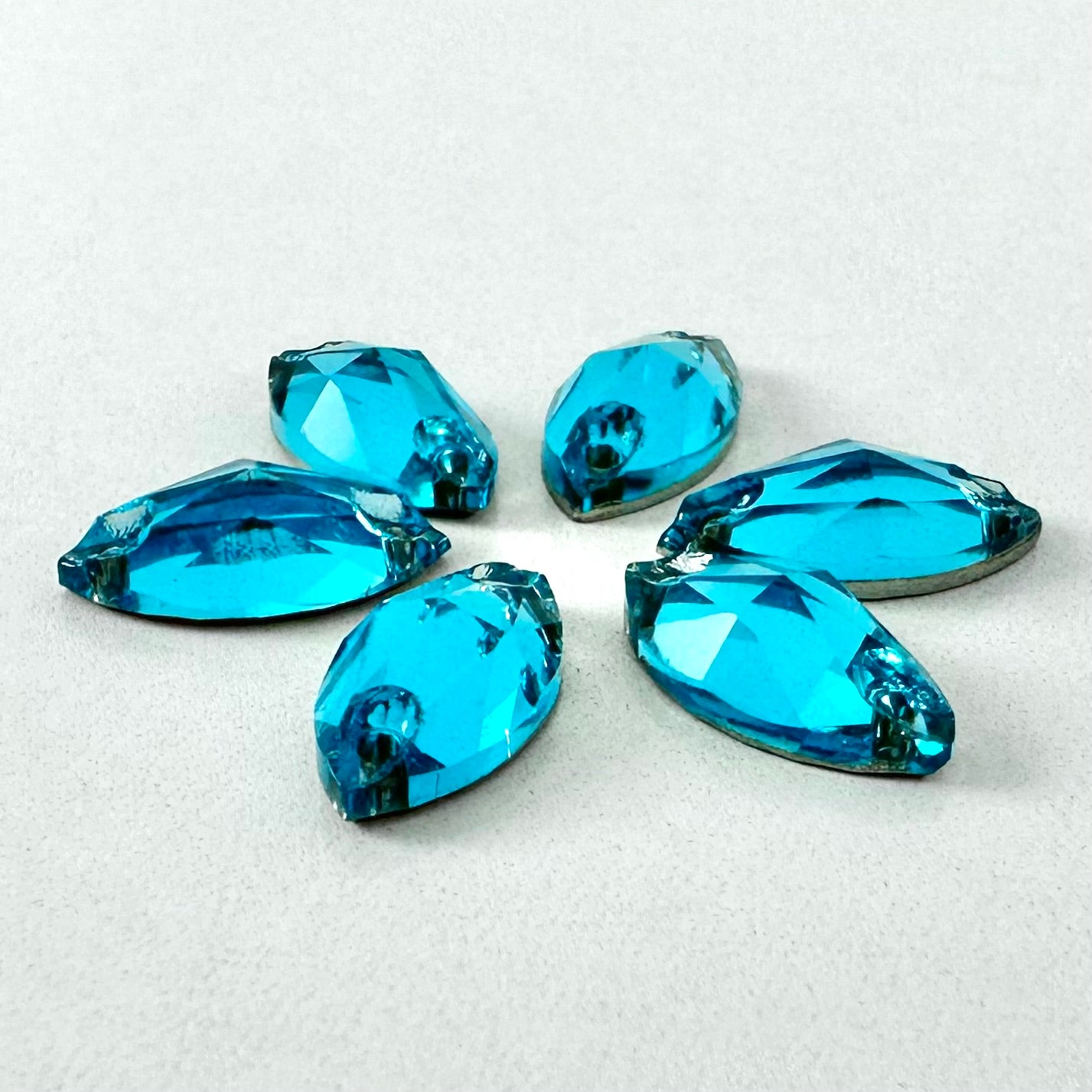 Aqua Glass Navette