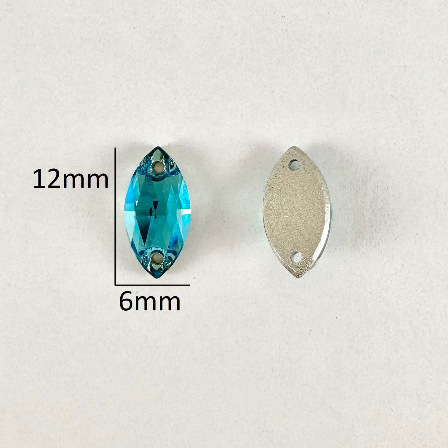 Aqua Glass Navette
