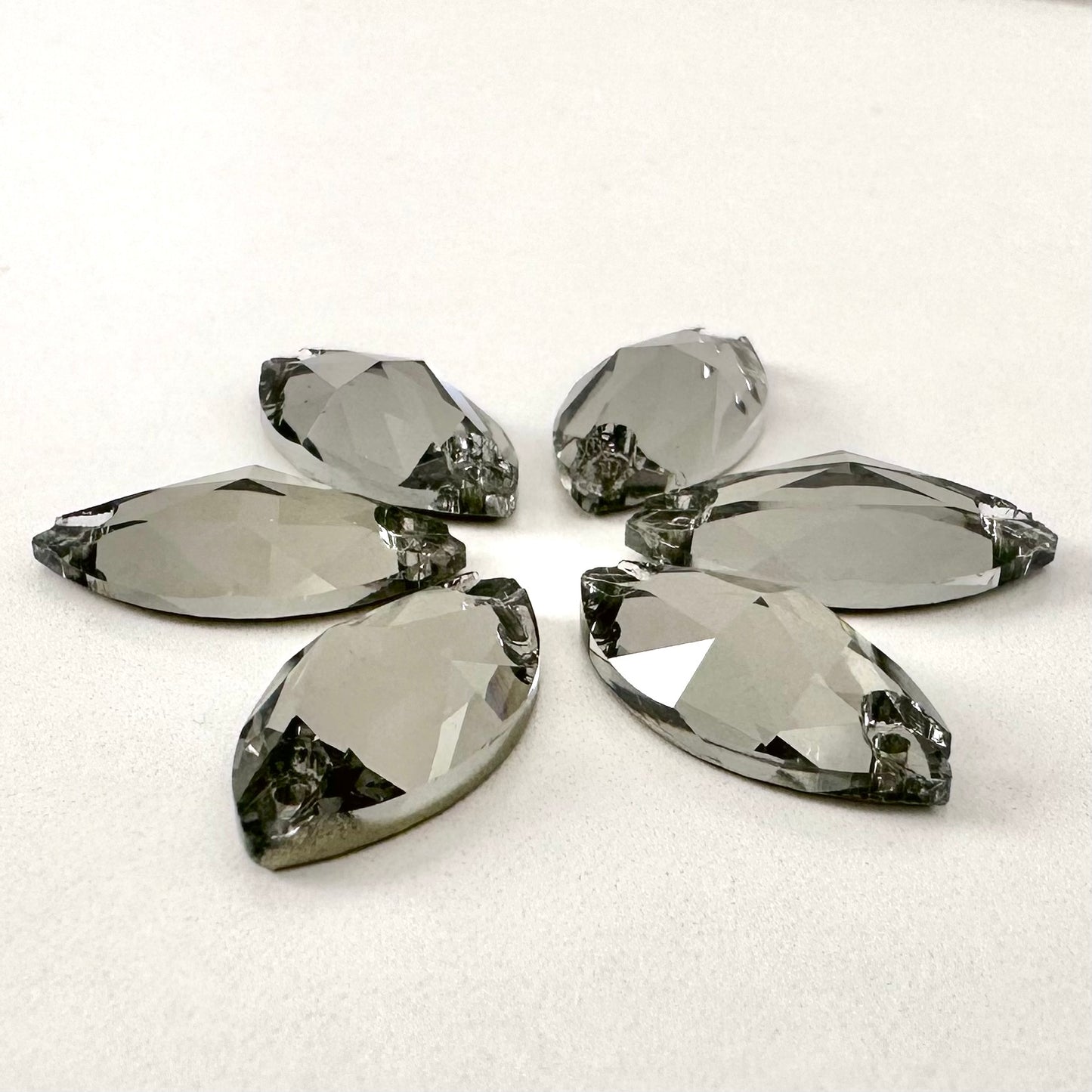 Black Diamond Glass Navette