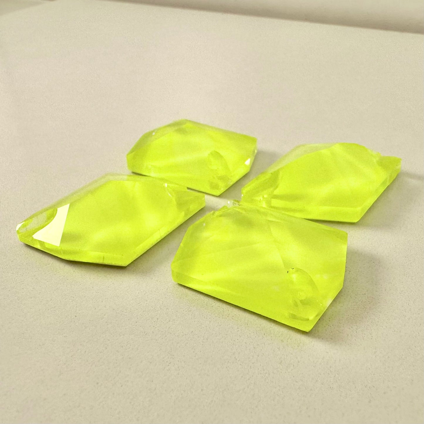 Neon Yellow Glass Cosmic