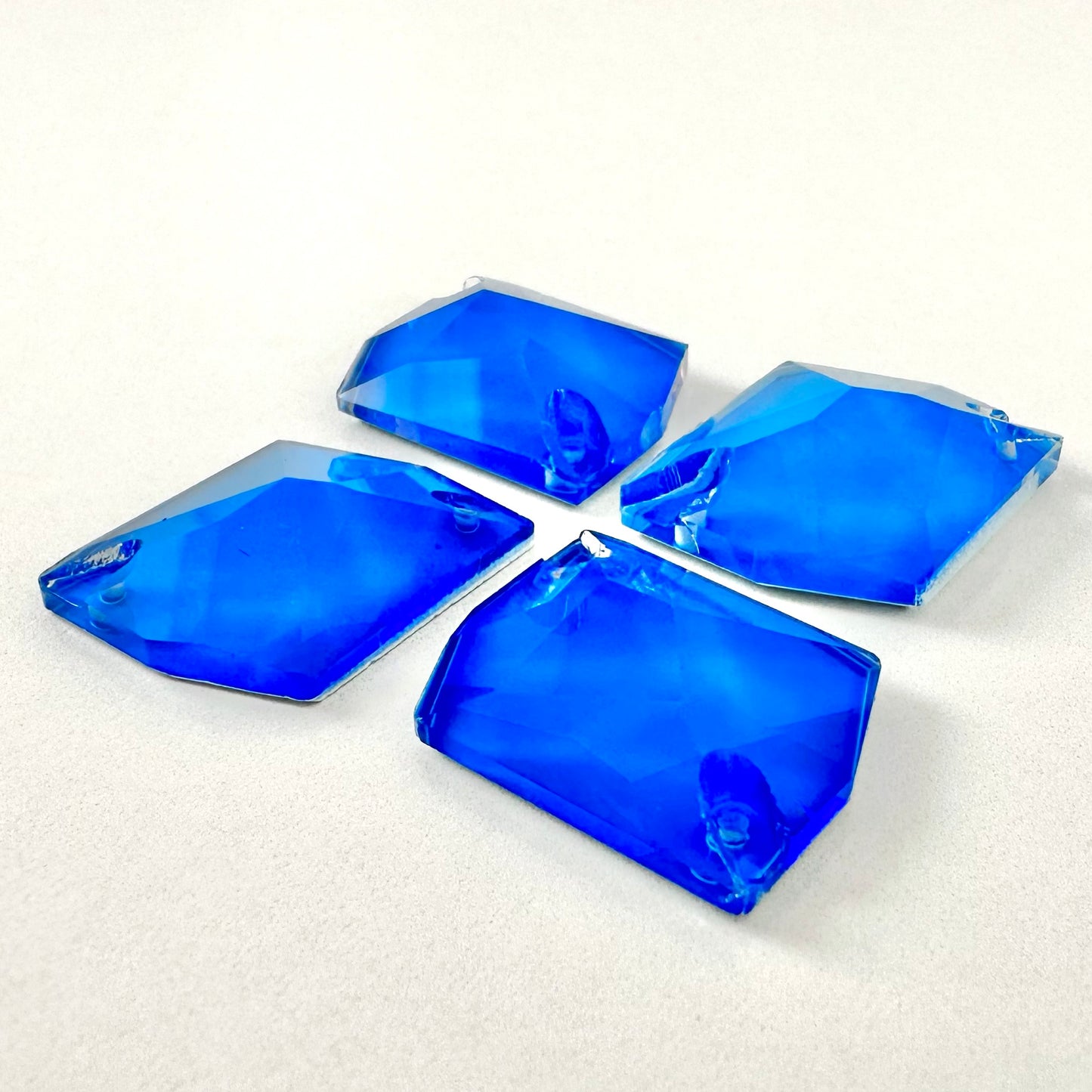 Neon Blue Glass Cosmic
