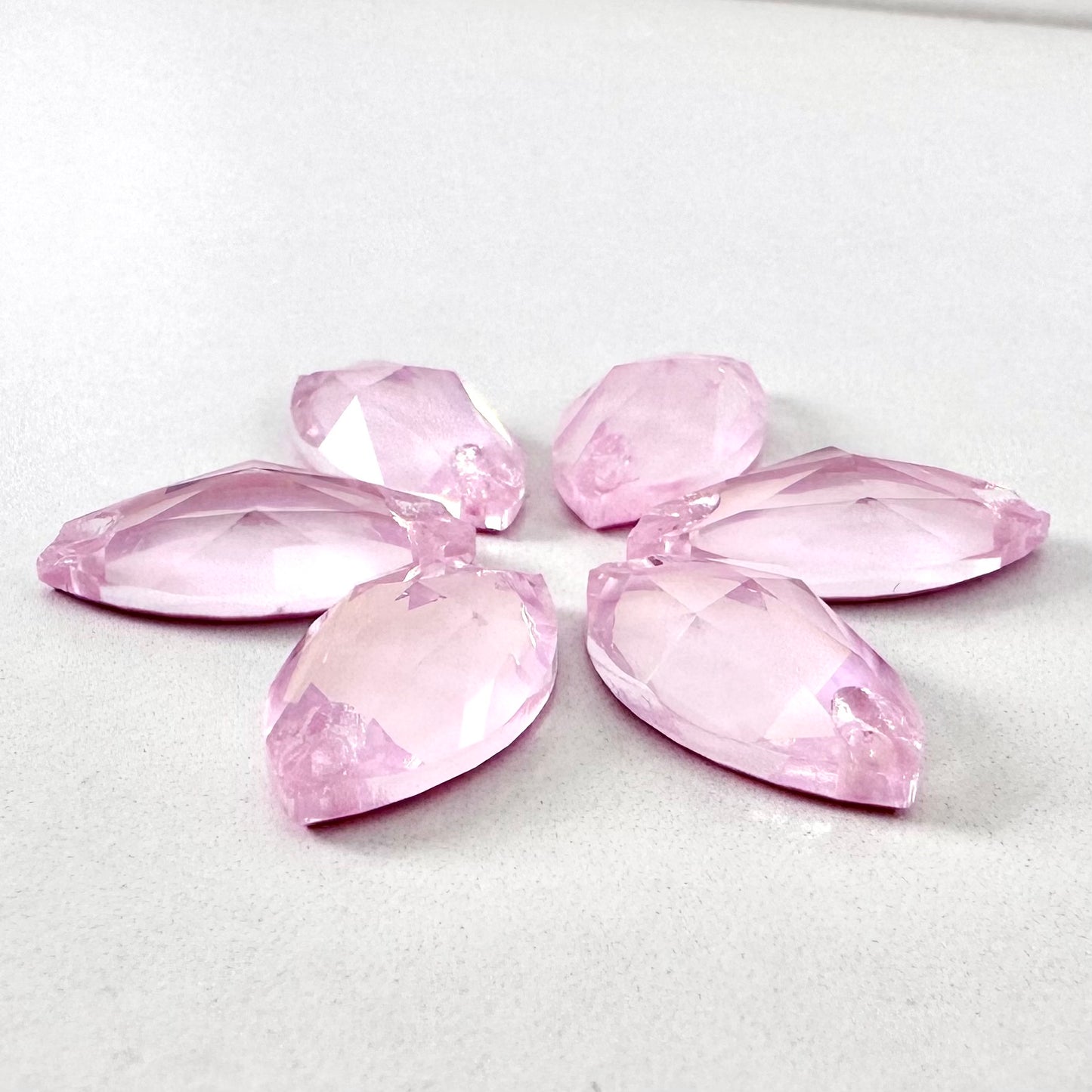 Opaque Rose AM Glass Navette