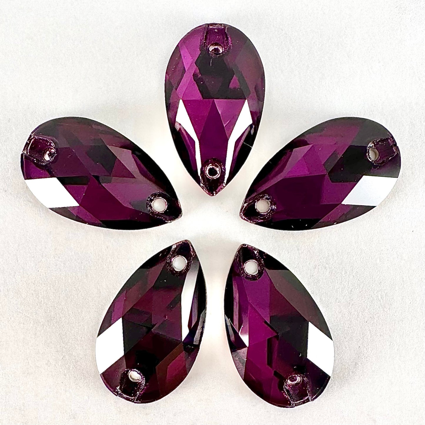 Amethyst Glass Teardrop