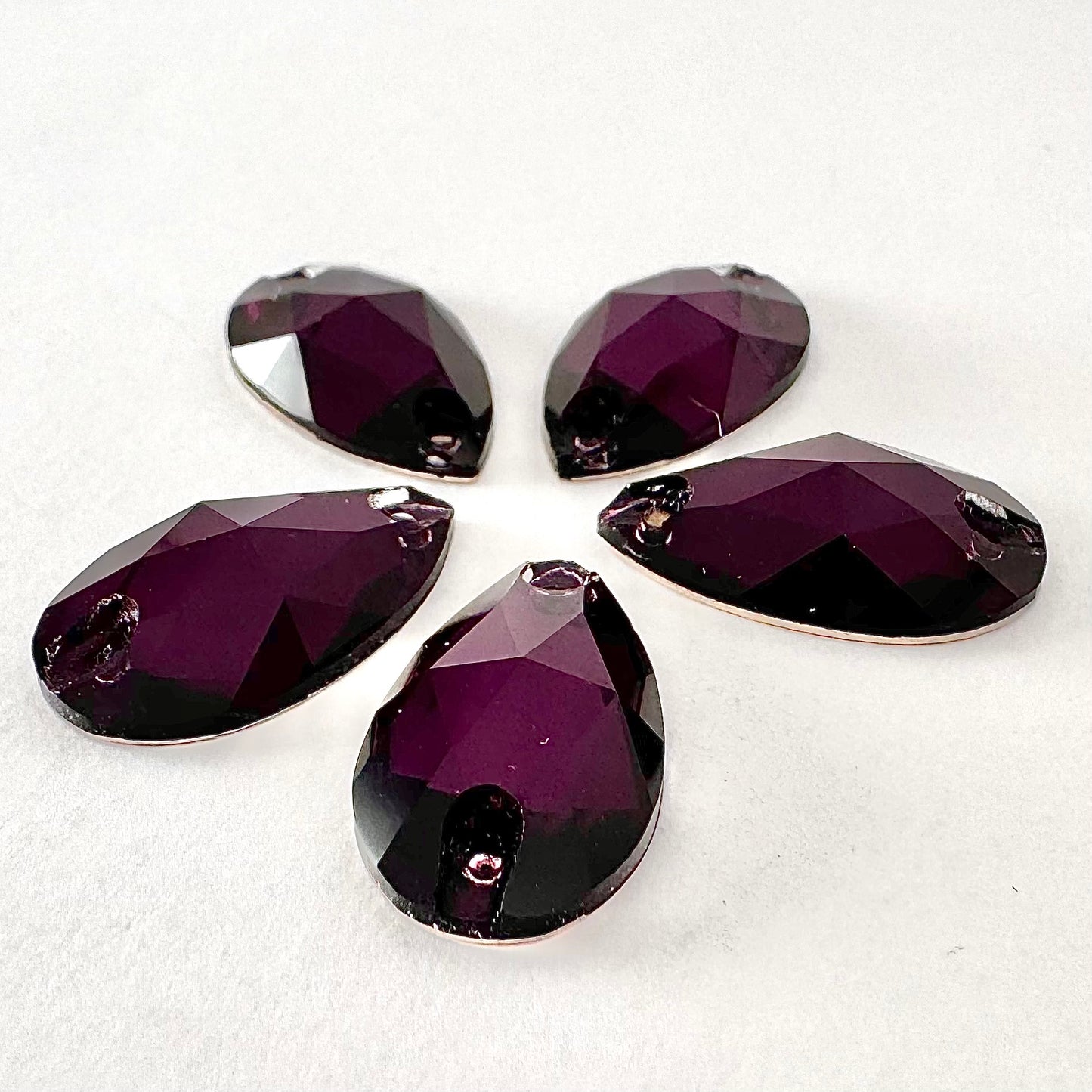 Amethyst Glass Teardrop
