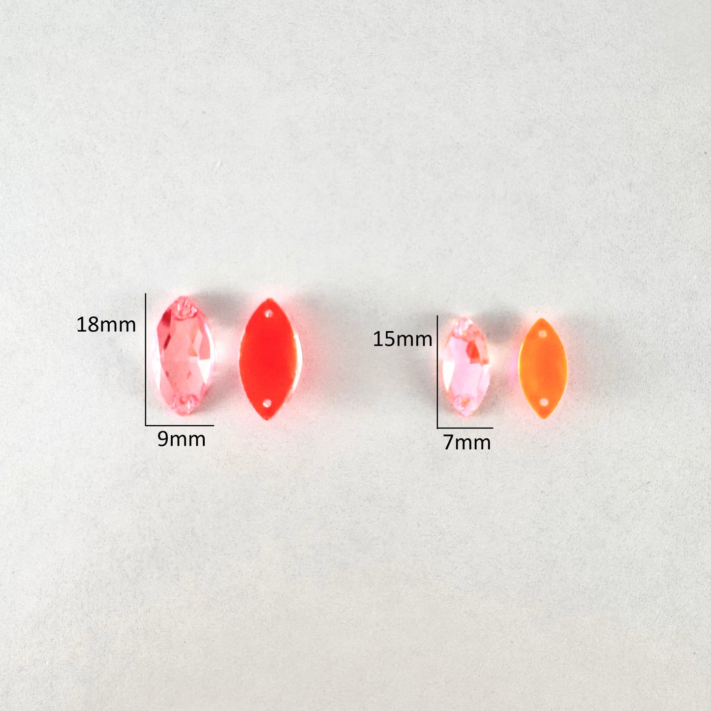 Luminous Neon Hyacinth Glass Navette