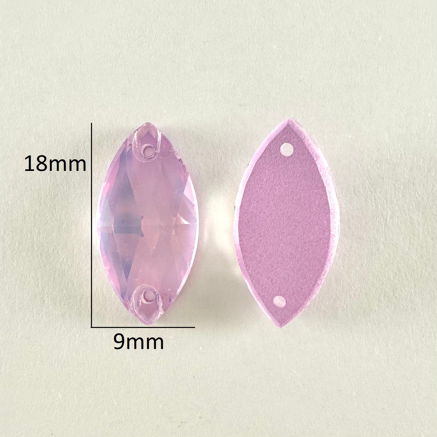 Lavender Glass Navette
