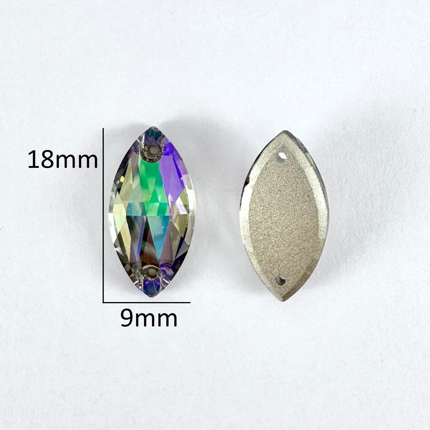 CLEARANCE - Ghost Light Glass Navette