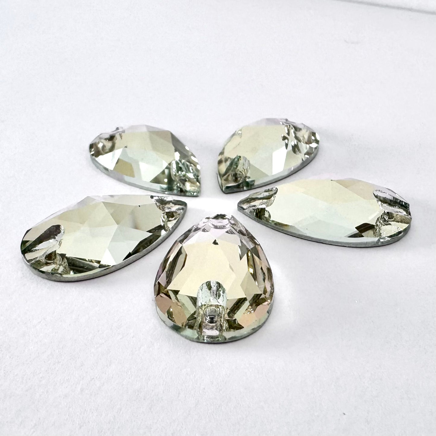 Light Violet Glass Teardrop