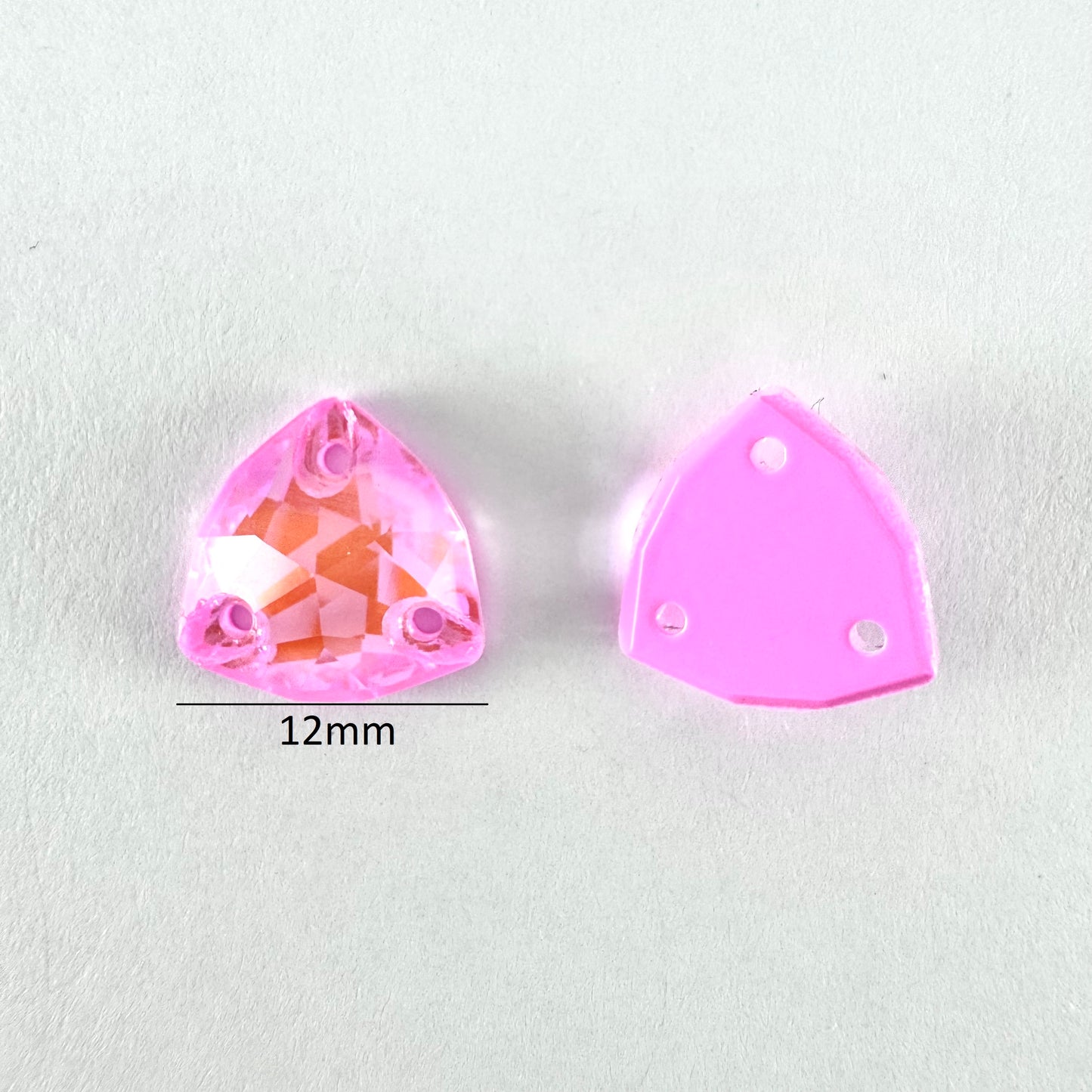 Opaque Light Rose MI Glass Trilliant