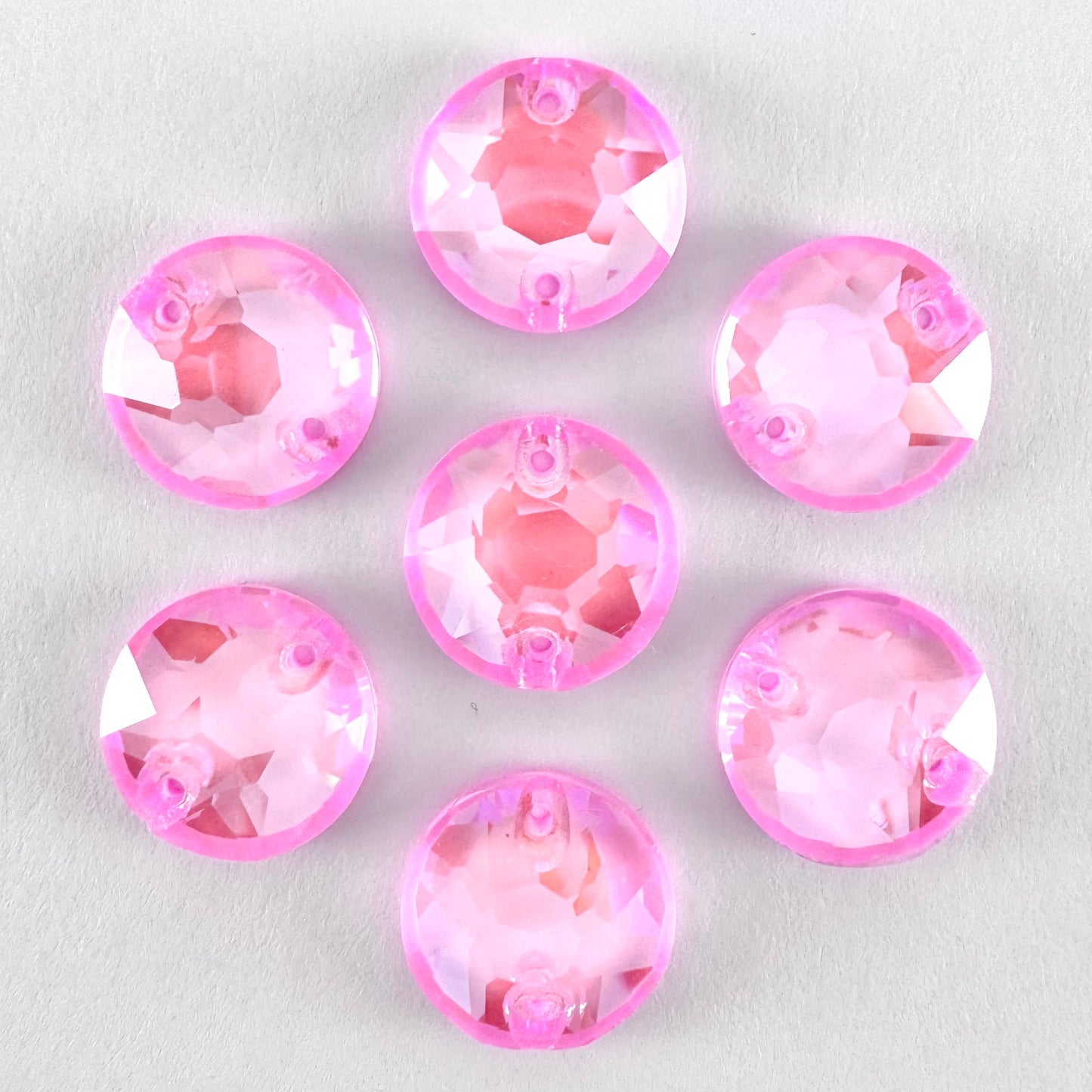 Opaque Light Rose MI Glass Rivoli (3288 facet)