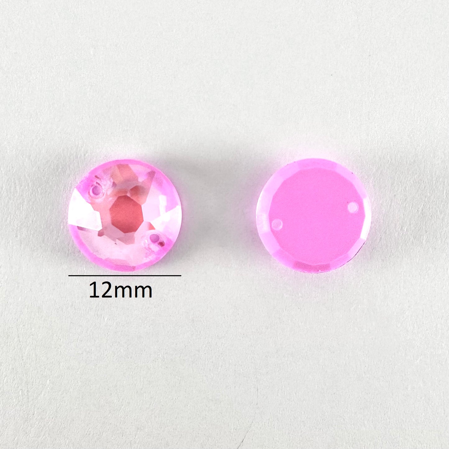 Opaque Light Rose MI Glass Rivoli (3288 facet)
