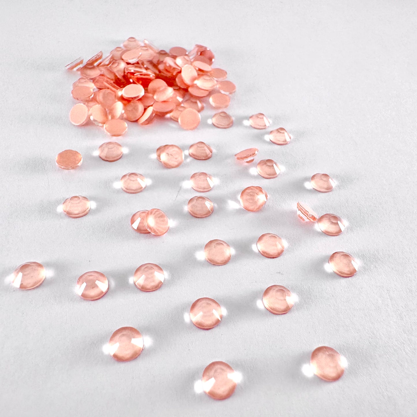 Opaque Peach Rhinestone
