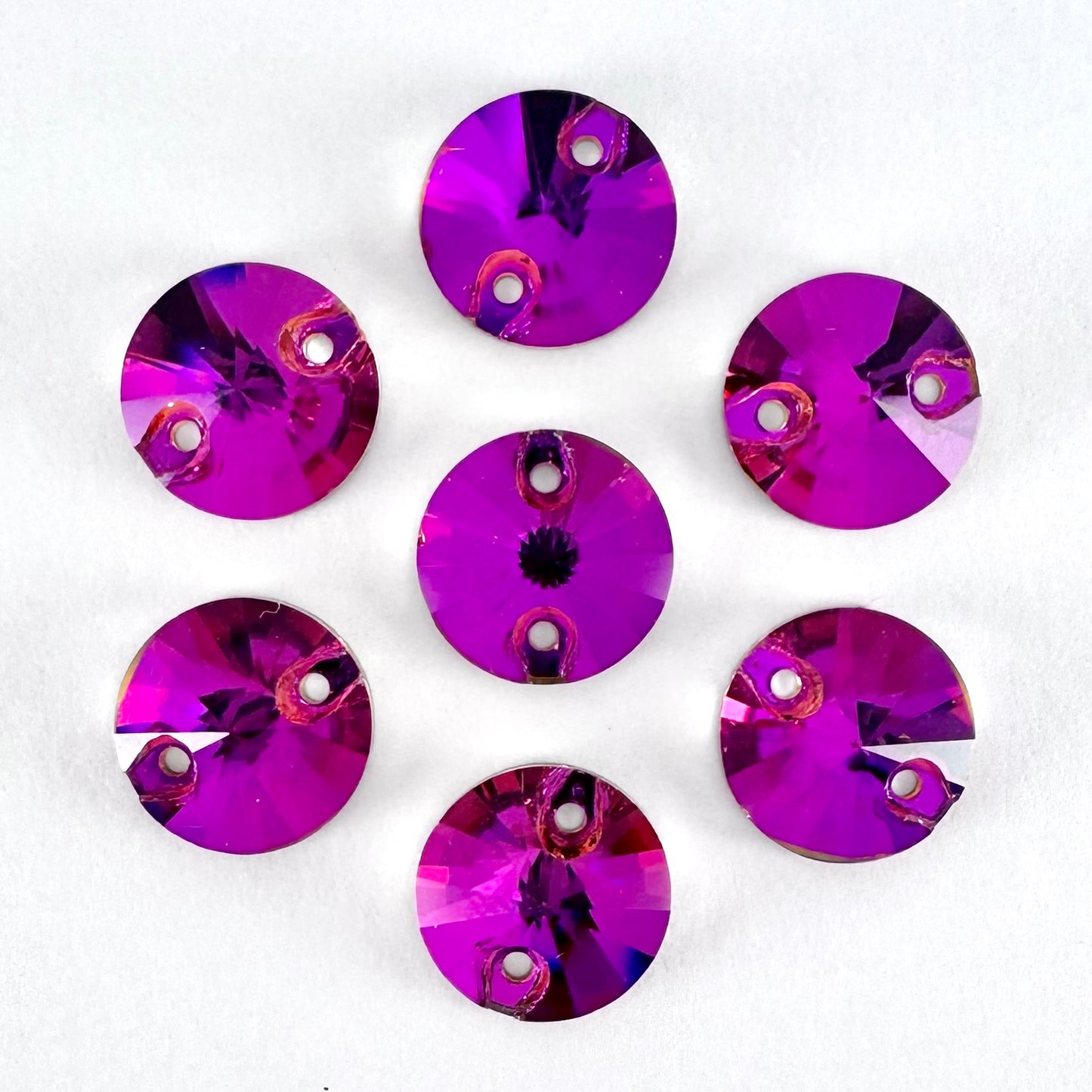 Fuchsia Glass Rivoli
