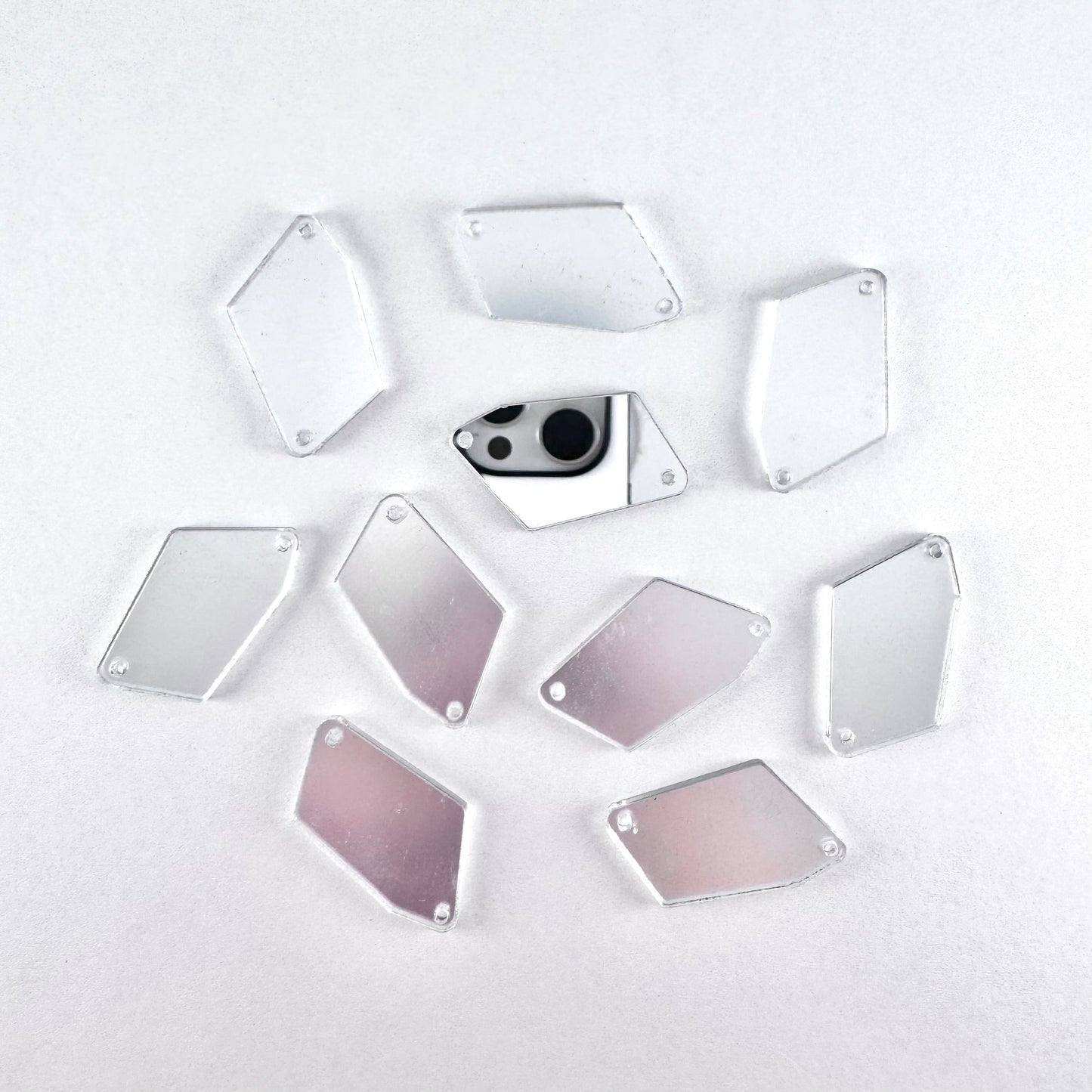Mirror Shapes - Silver (various shape options)