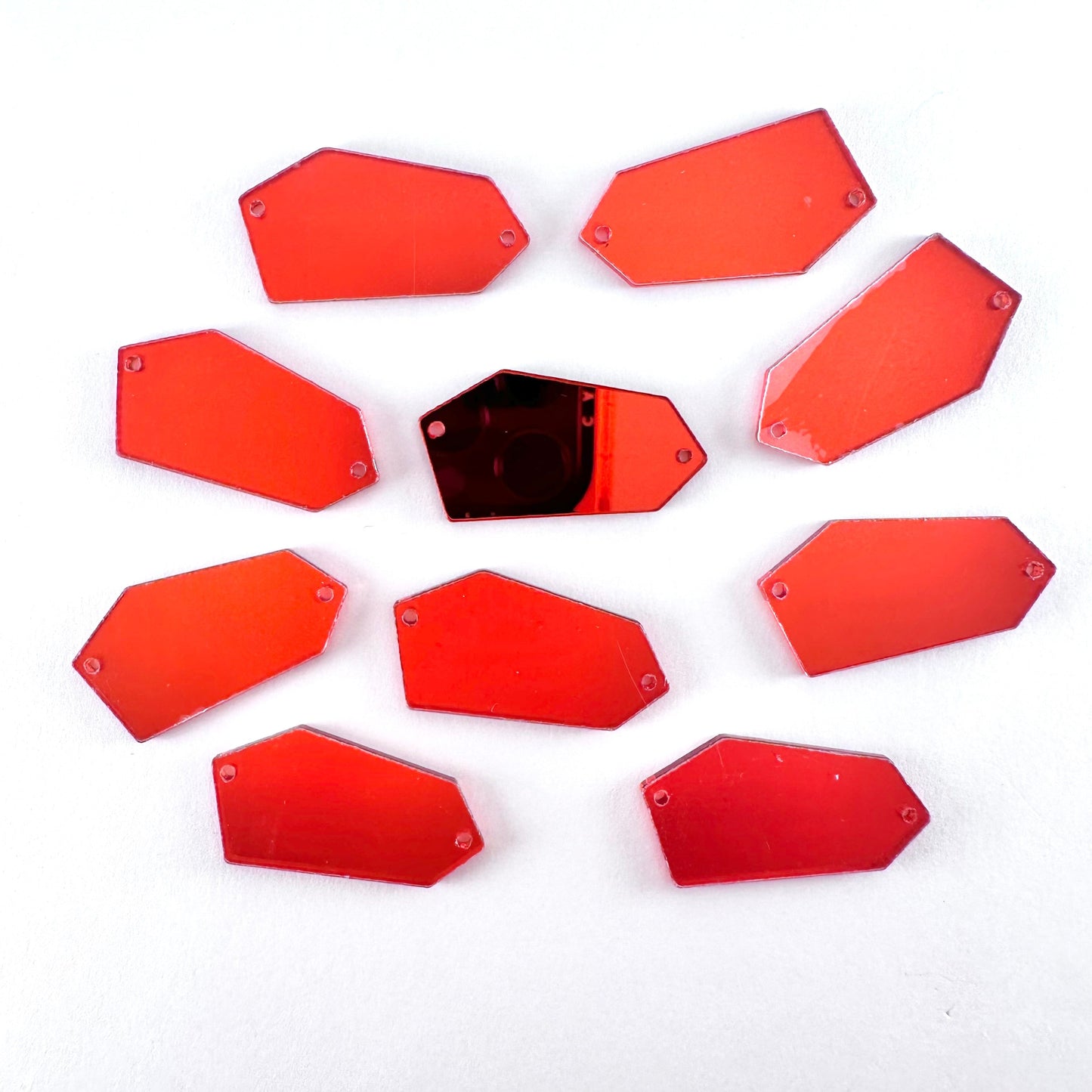 Mirror Shapes - Red (various shape options)