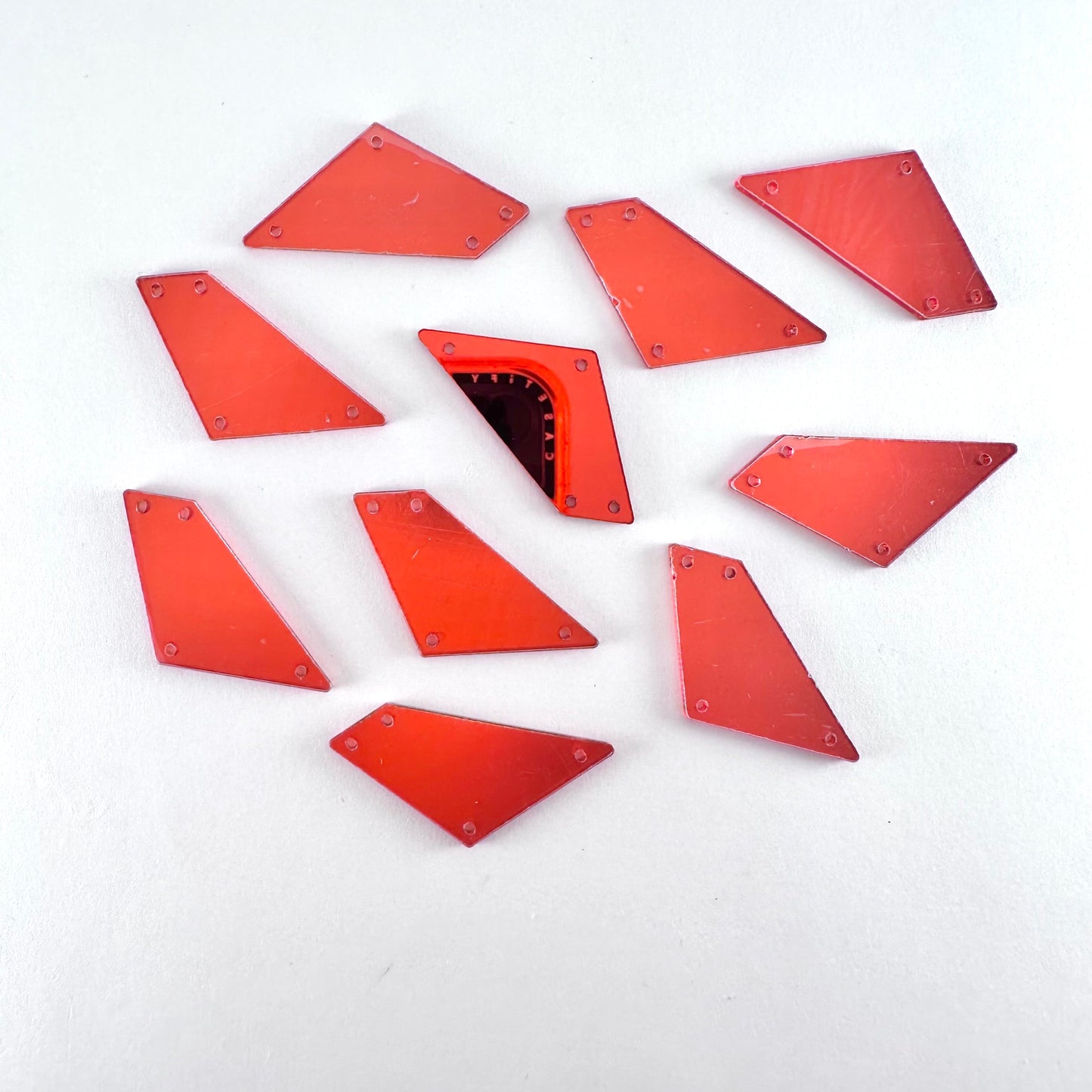 Mirror Shapes - Red (various shape options)