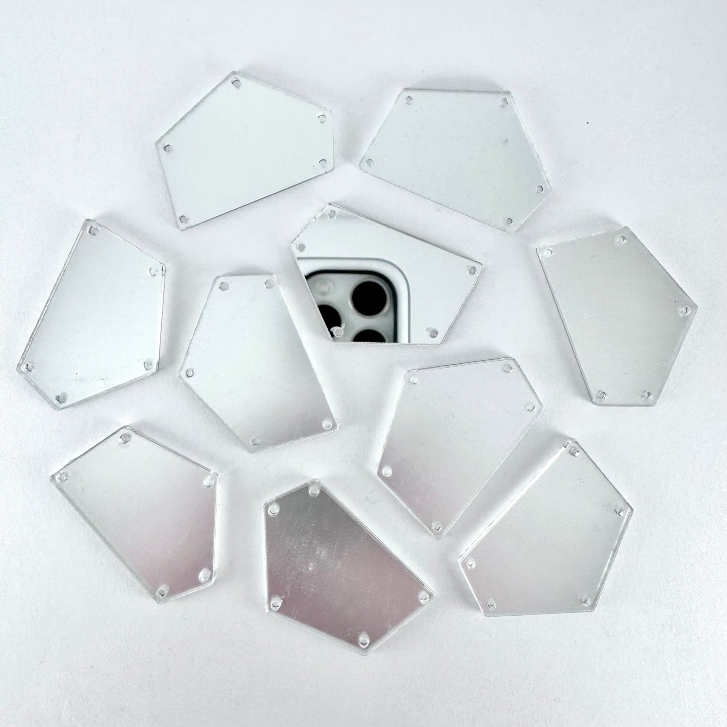 Mirror Shapes - Silver (various shape options)