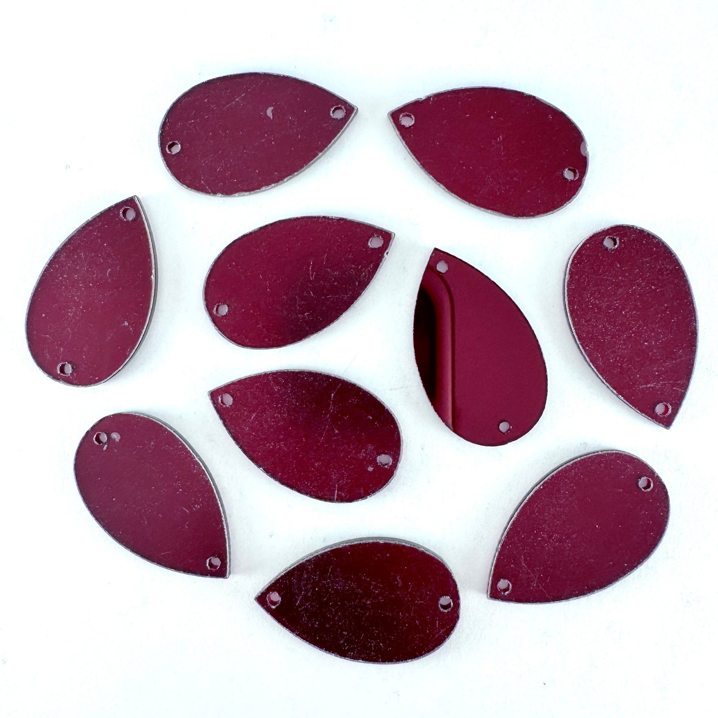 Mirror Shapes - Burgundy (various shape options)