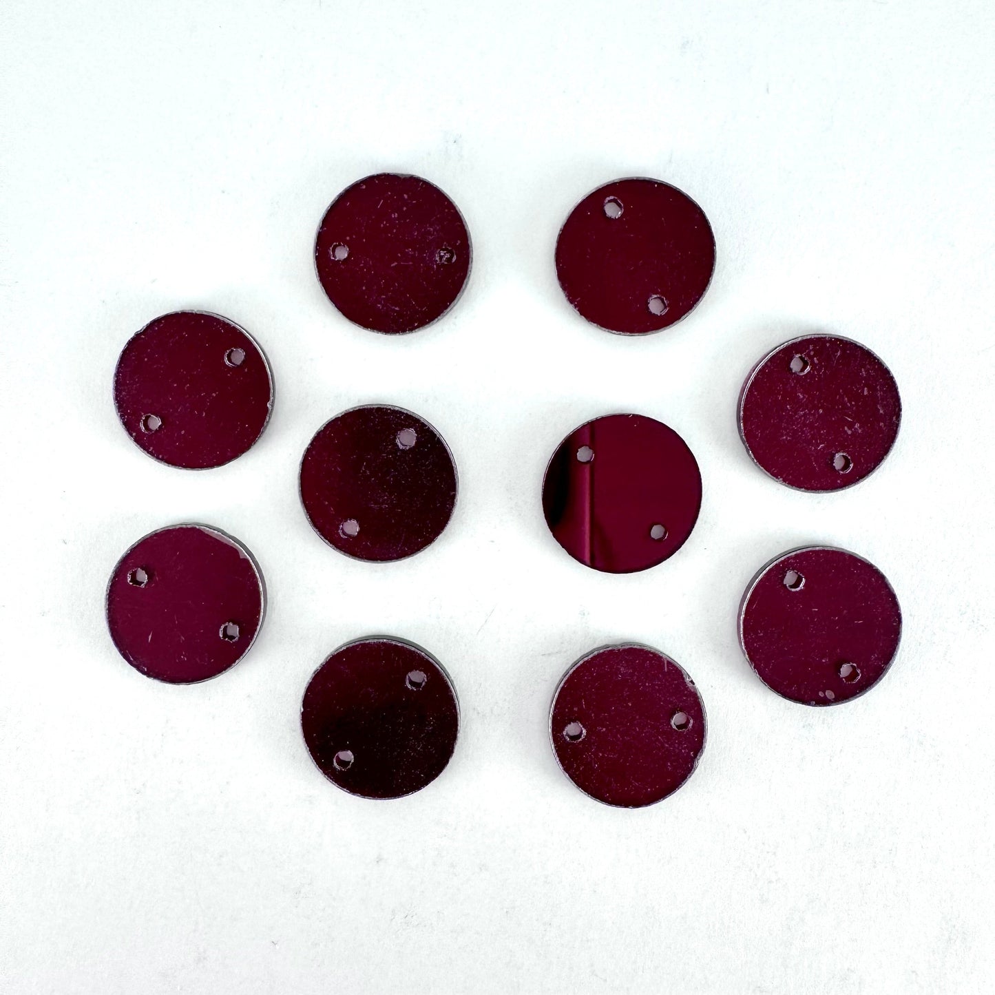 Mirror Shapes - Burgundy (various shape options)