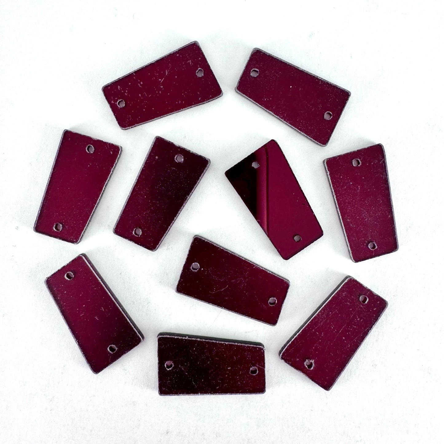 Mirror Shapes - Burgundy (various shape options)