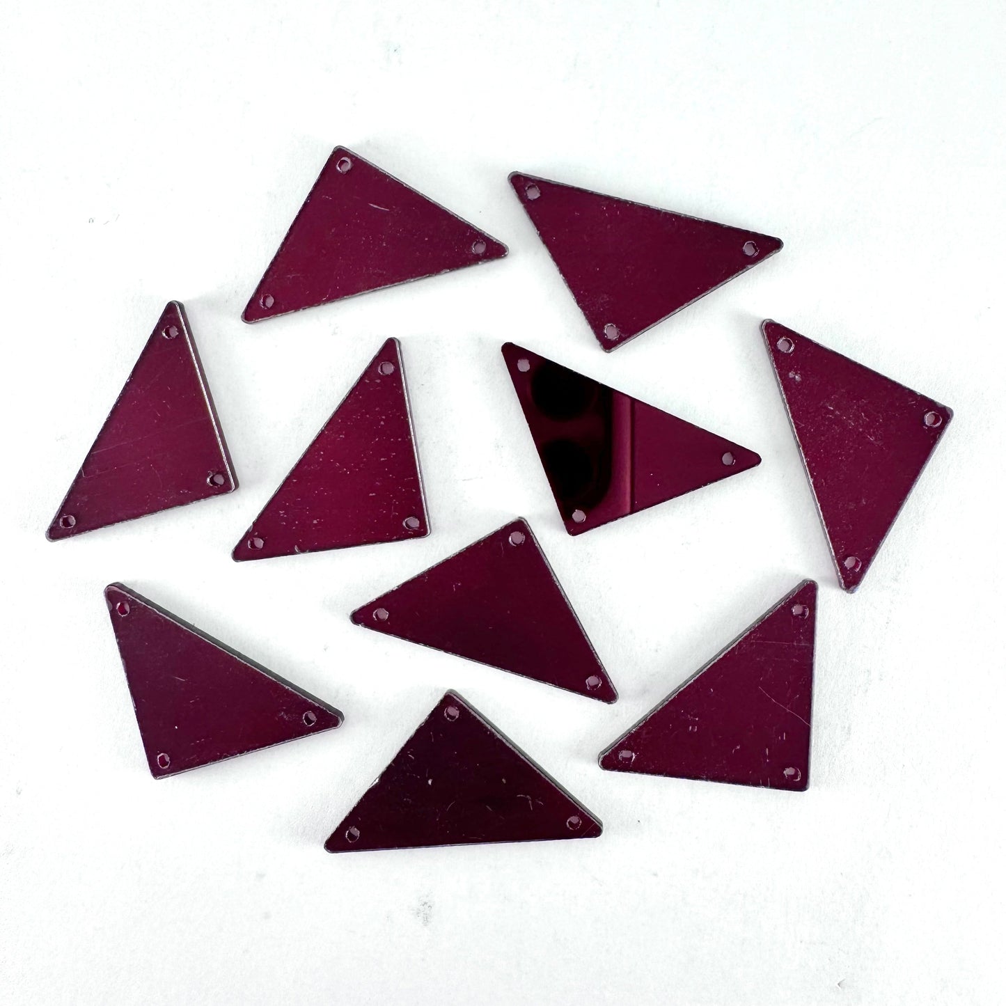 Mirror Shapes - Burgundy (various shape options)
