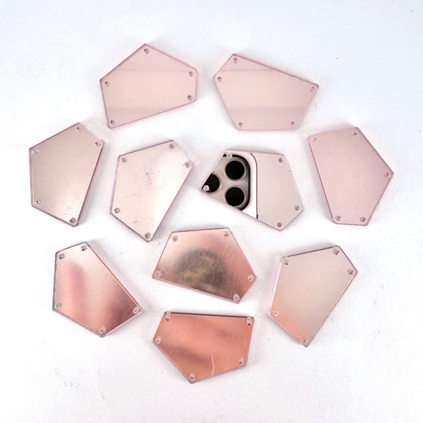 Mirror Shapes - Pink (various shape options)