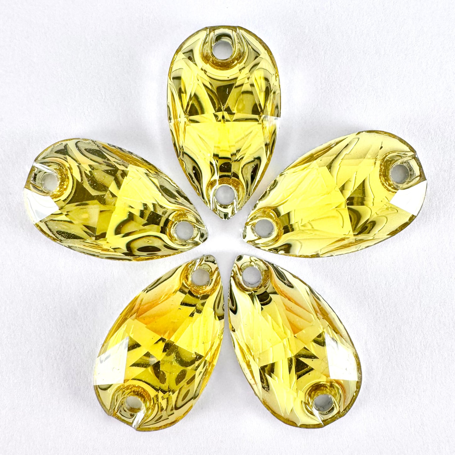 Citrine Acrylic Teardrop