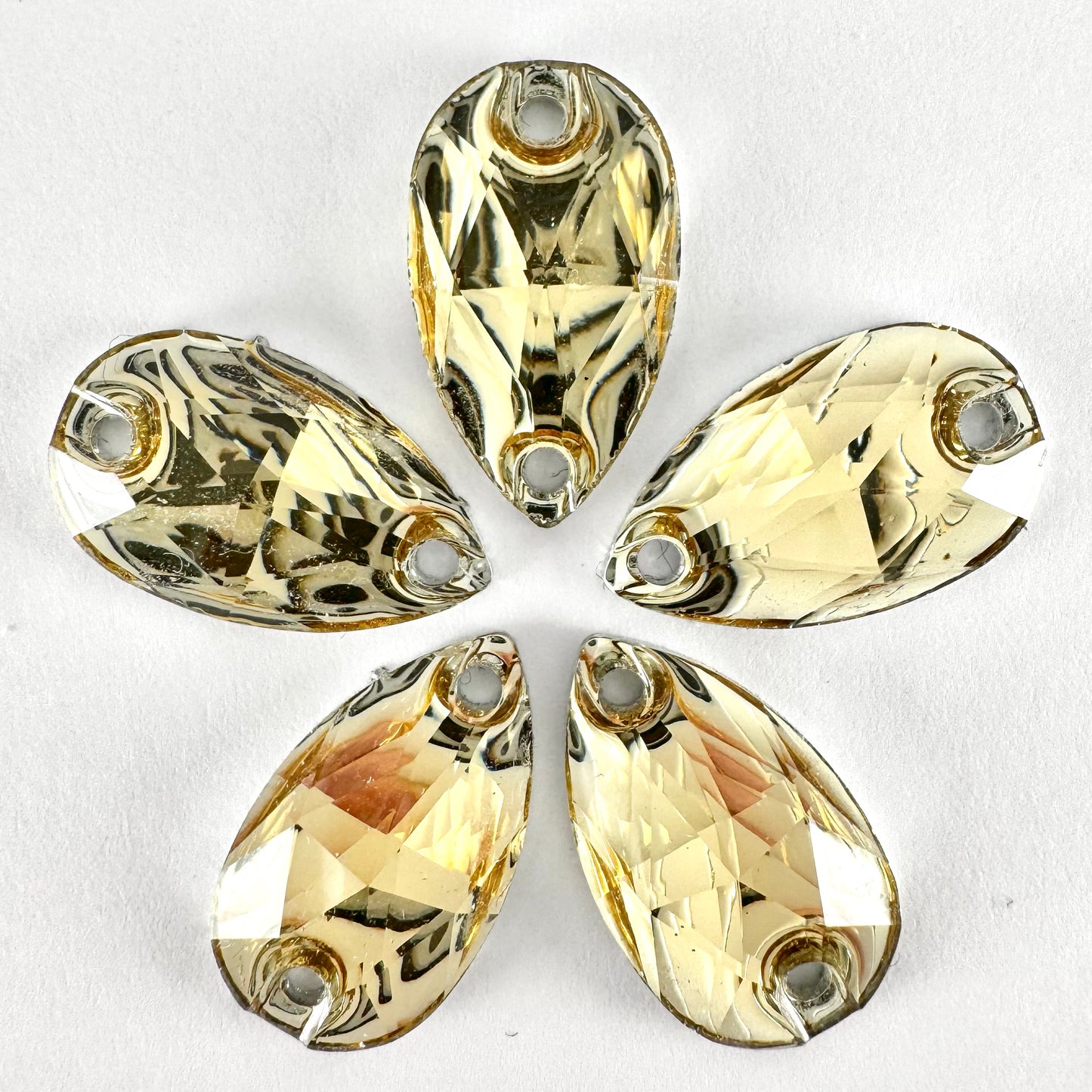 Champagne Acrylic Teardrop