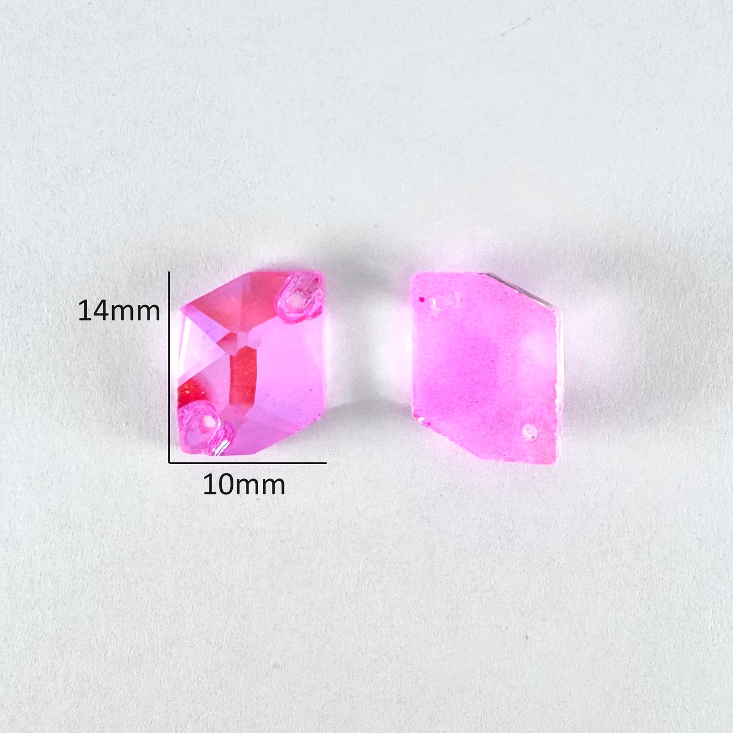 Opaque Light Rose Luminescent MI Glass Cosmic