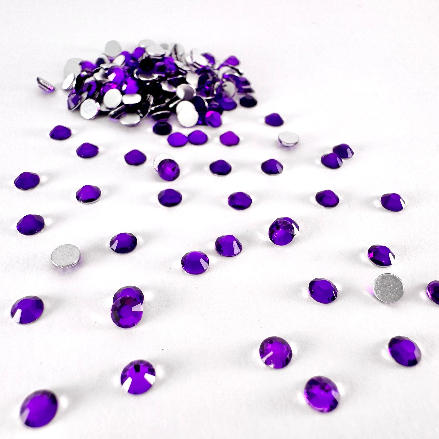 Purple Velvet Rhinestone