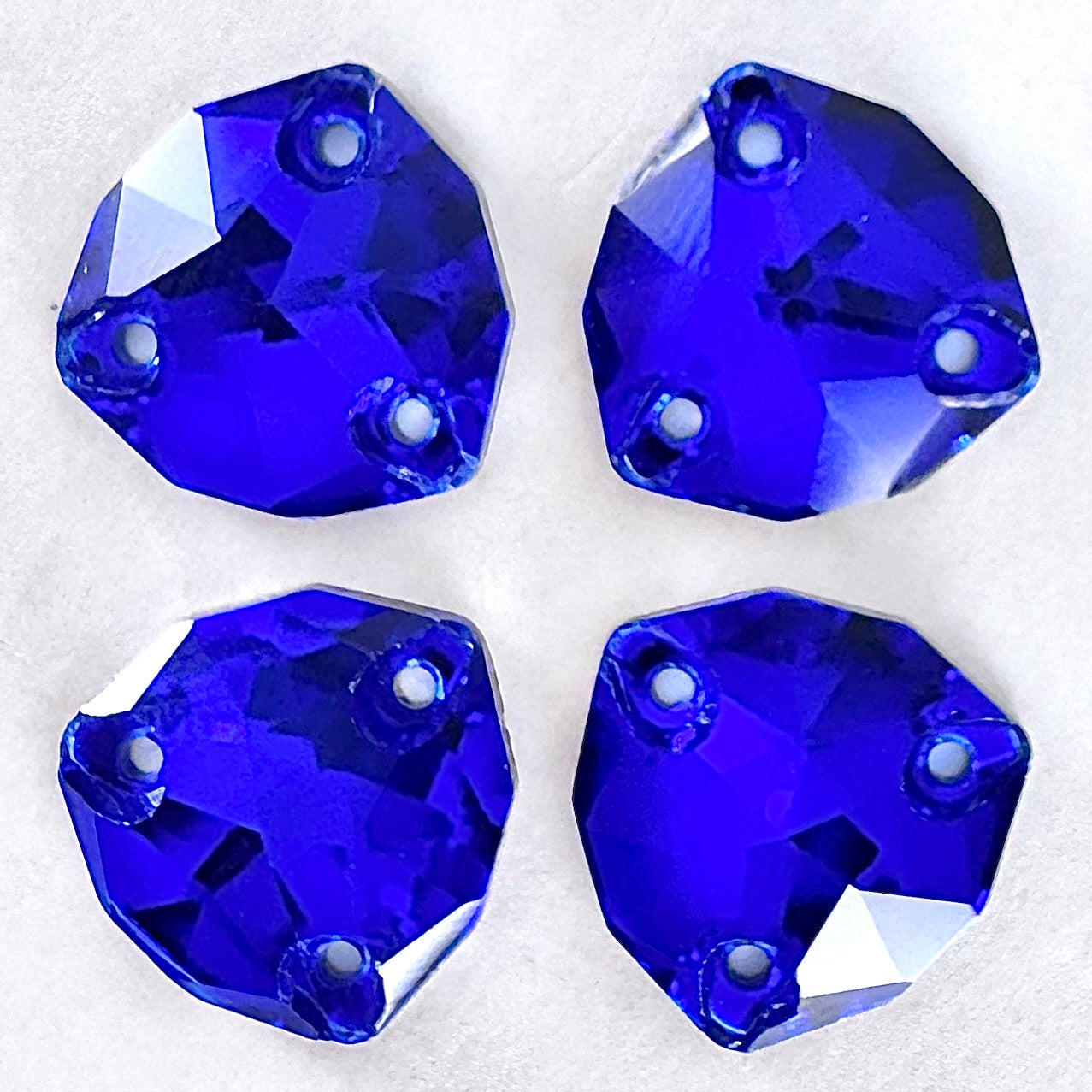 Cobalt Blue Glass Trilliant