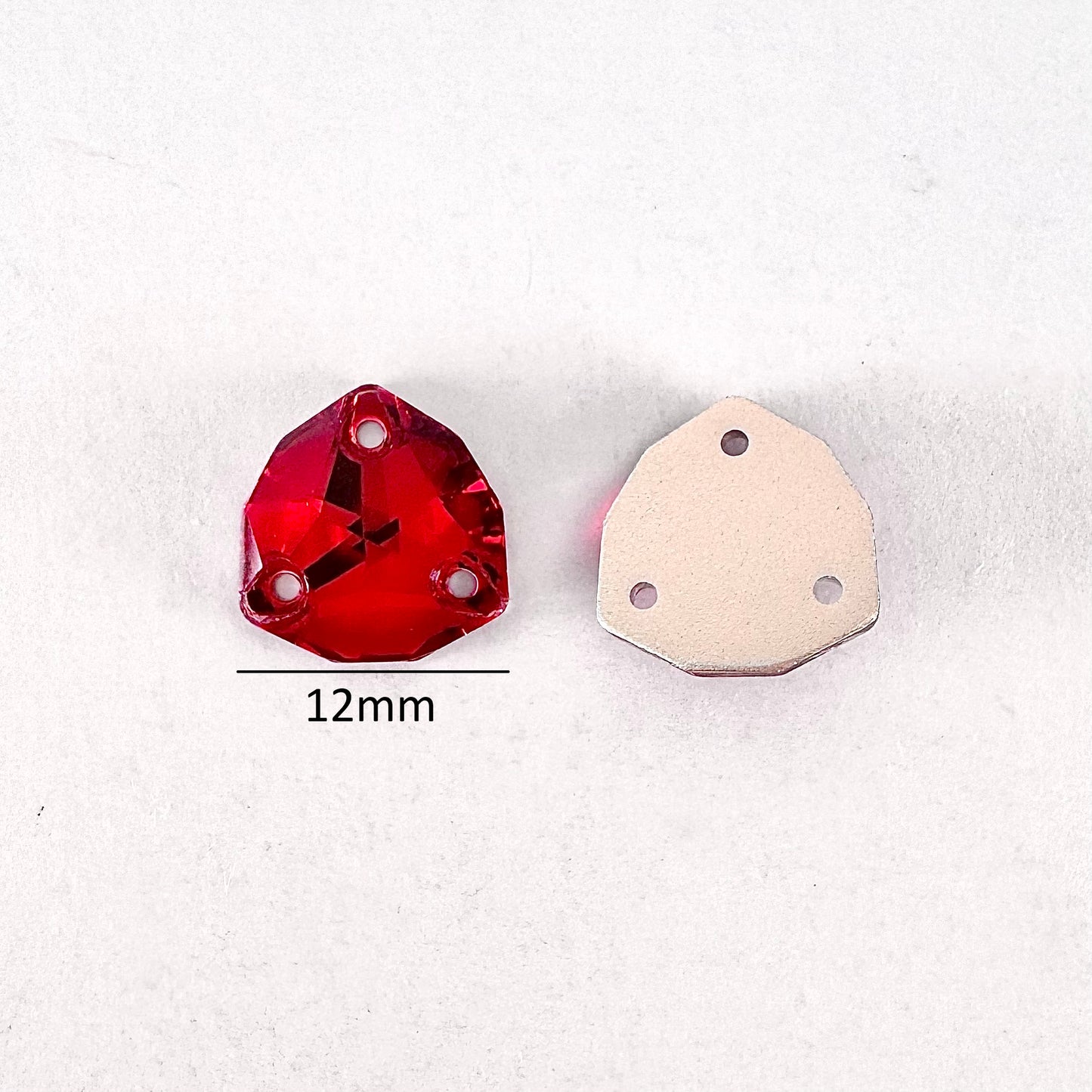 Dark Siam Glass Trilliant