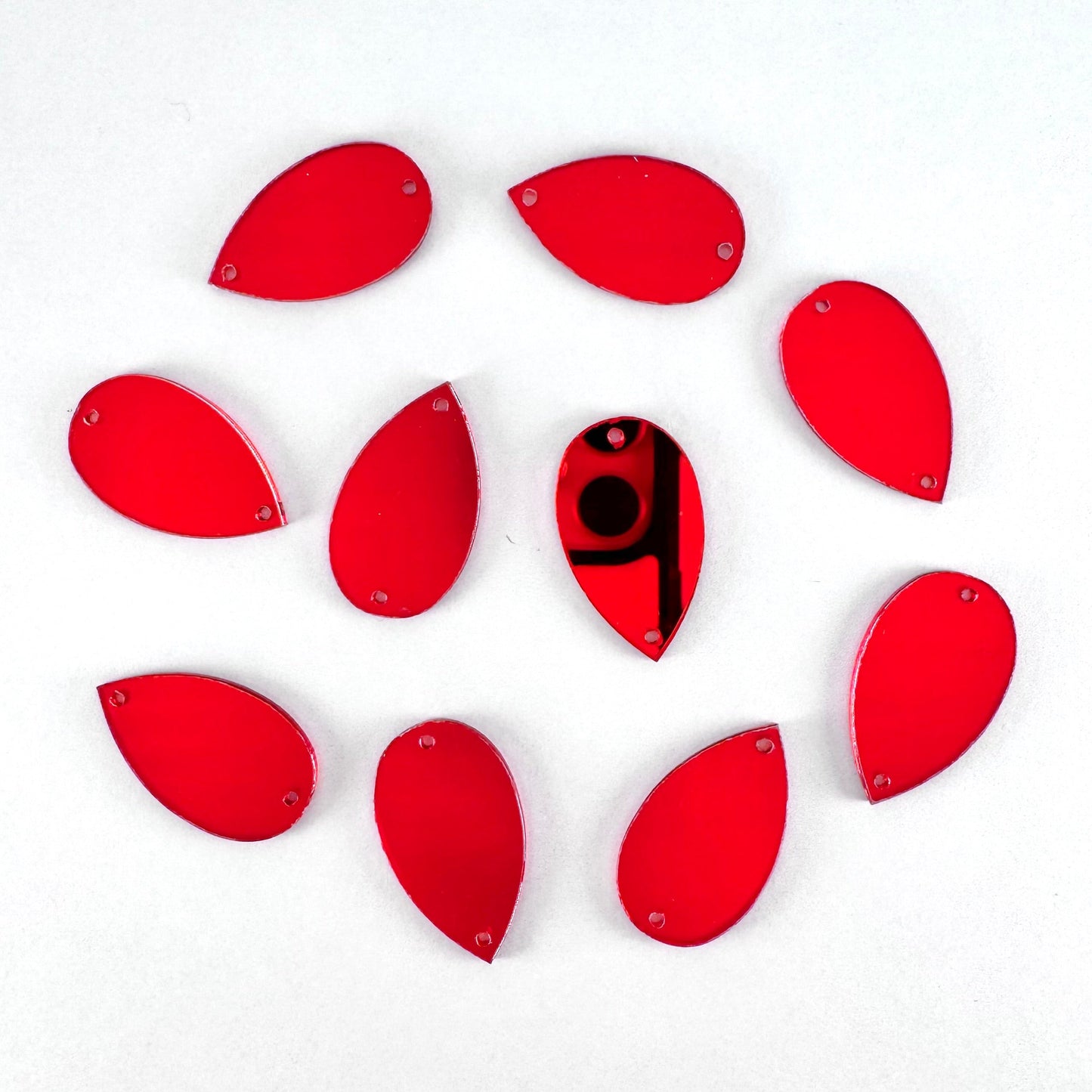Mirror Shapes - Red (various shape options)