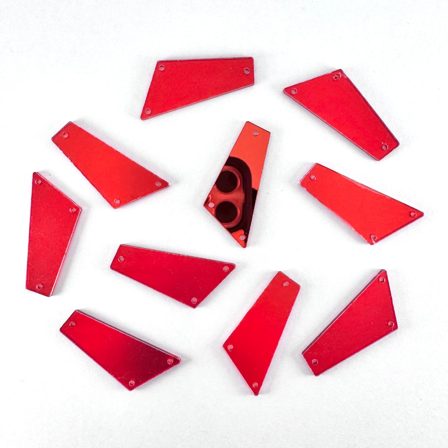Mirror Shapes - Red (various shape options)