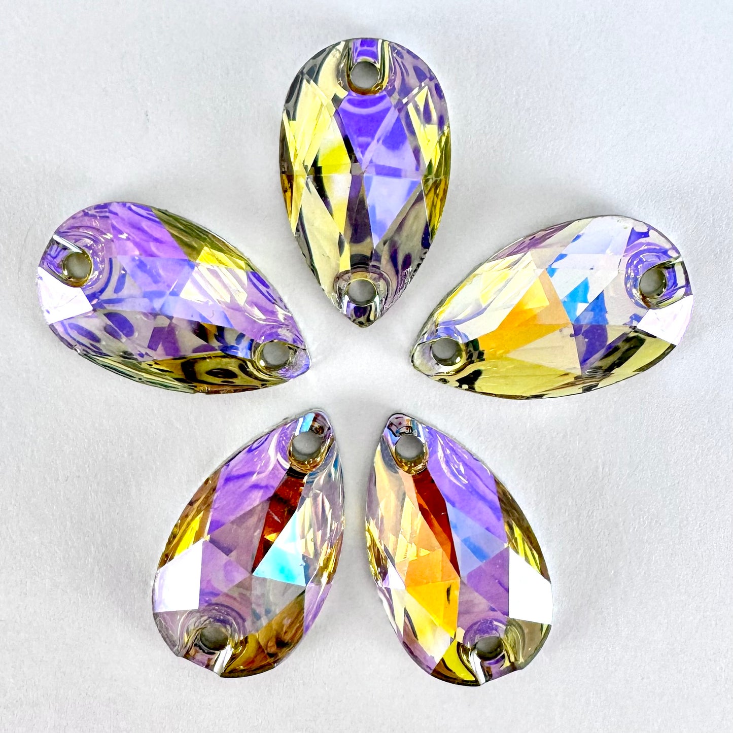 Citrine AB Acrylic Teardrop