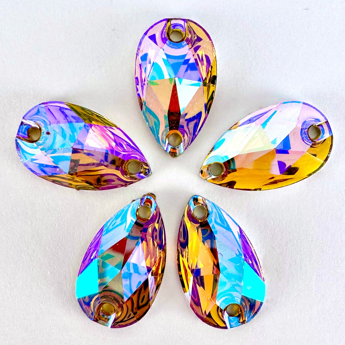 Topaz AB Acrylic Teardrop