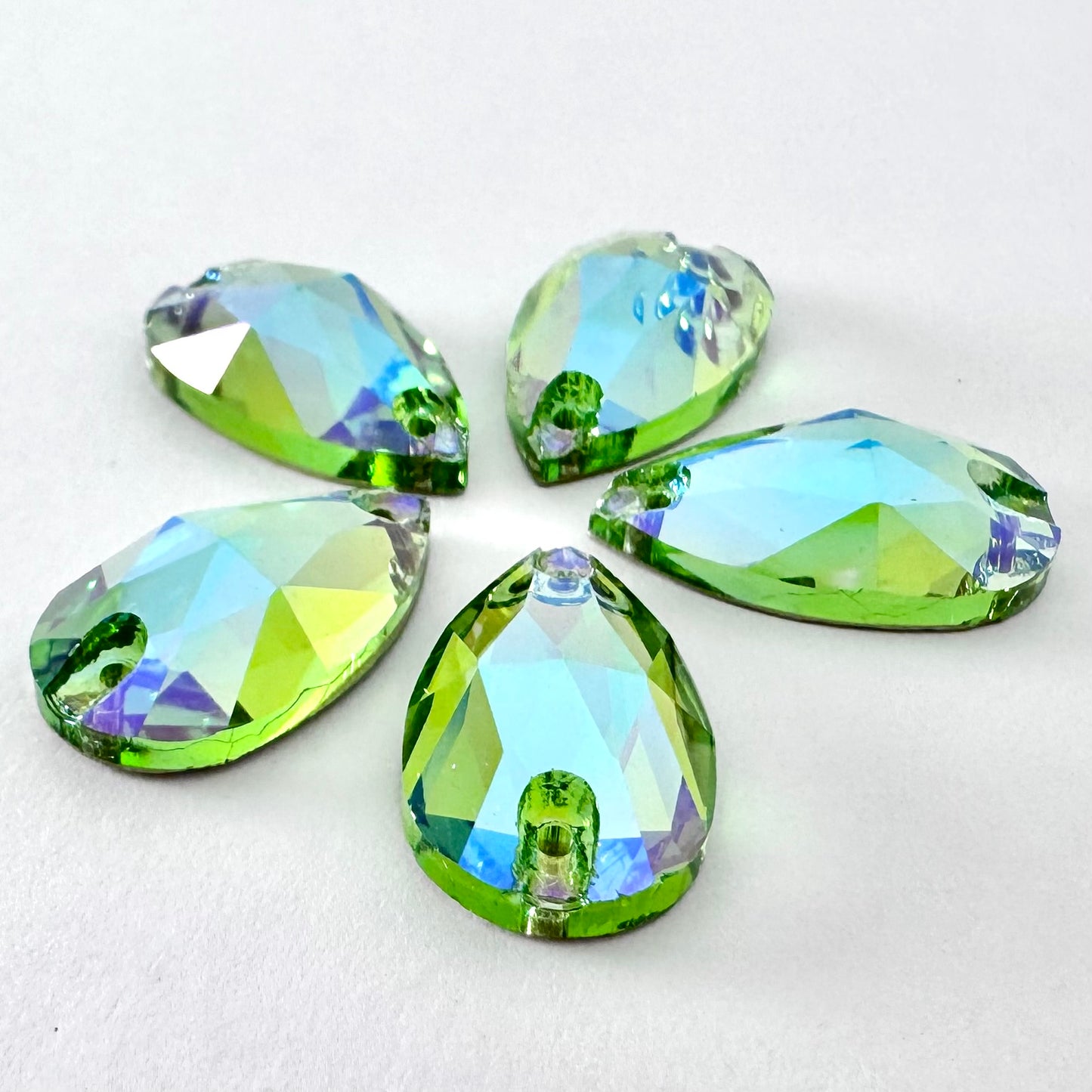 Peridot SI Glass Teardrop