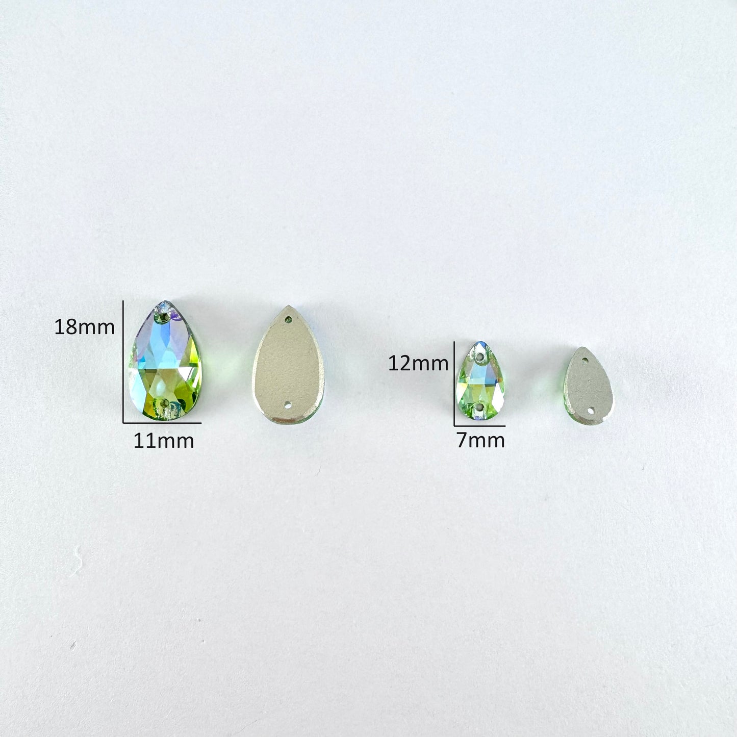 Peridot SI Glass Teardrop