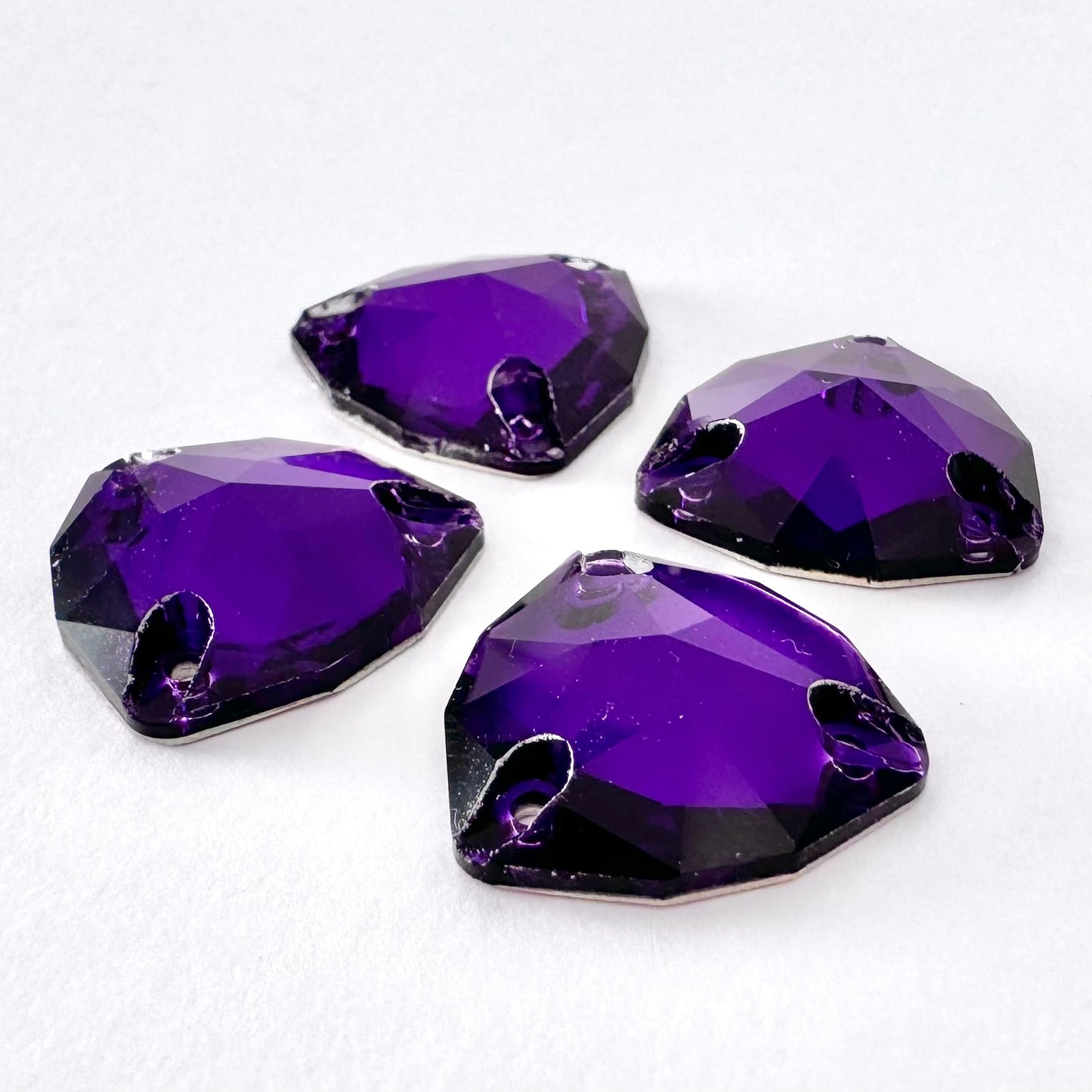 Purple Velvet Glass Trilliant