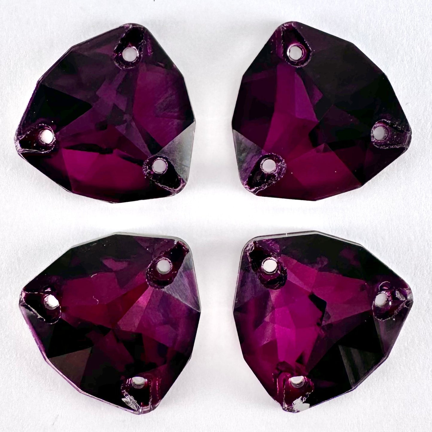 Amethyst Glass Trilliant