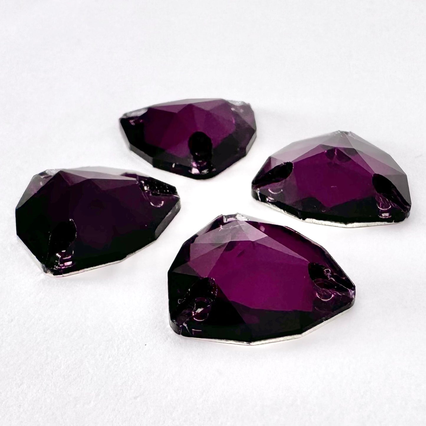 Amethyst Glass Trilliant