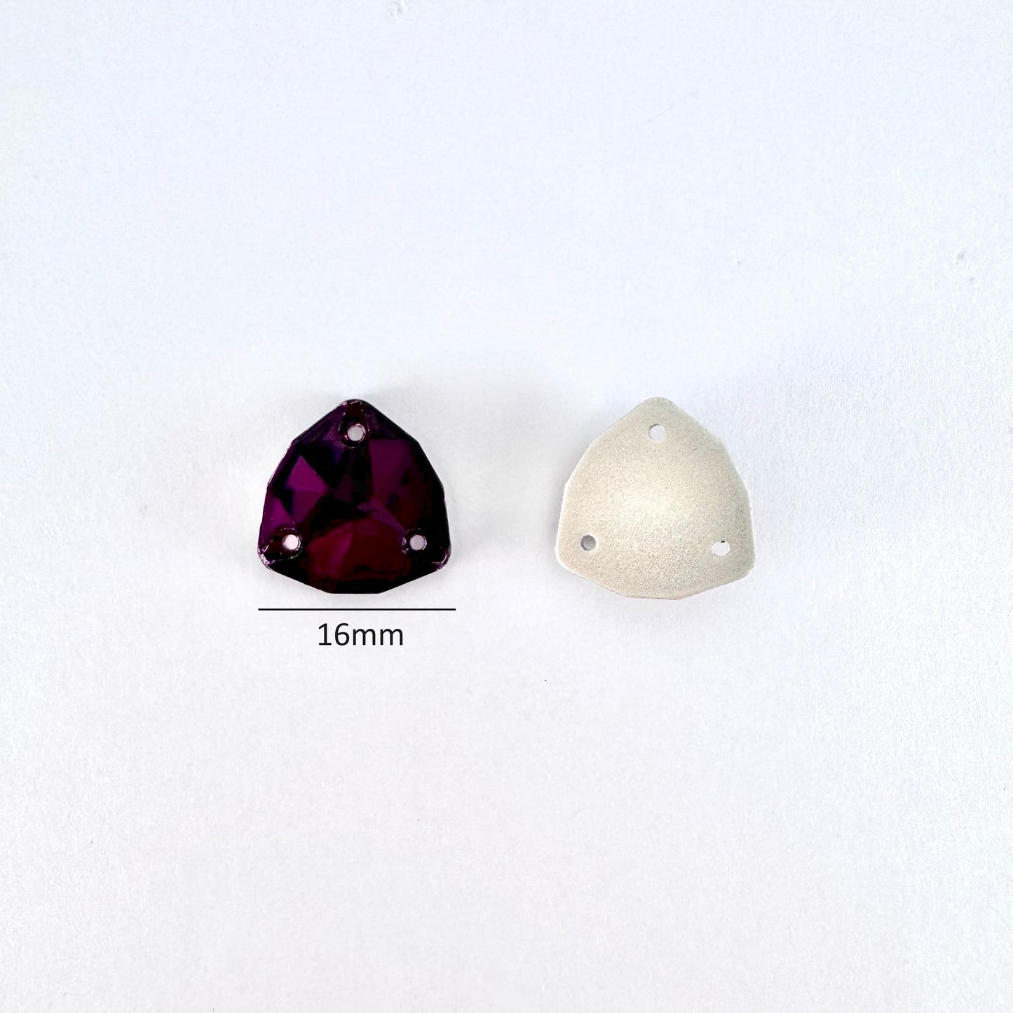 Amethyst Glass Trilliant