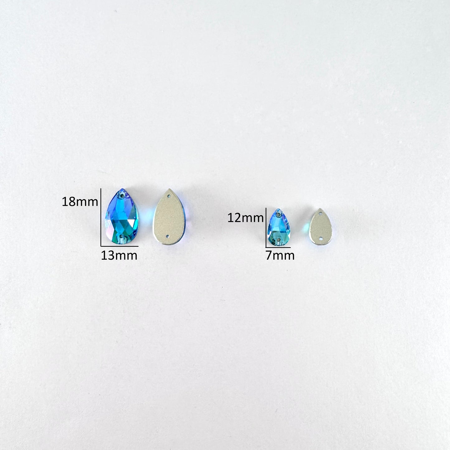 Aquamarine SI Glass Teardrop